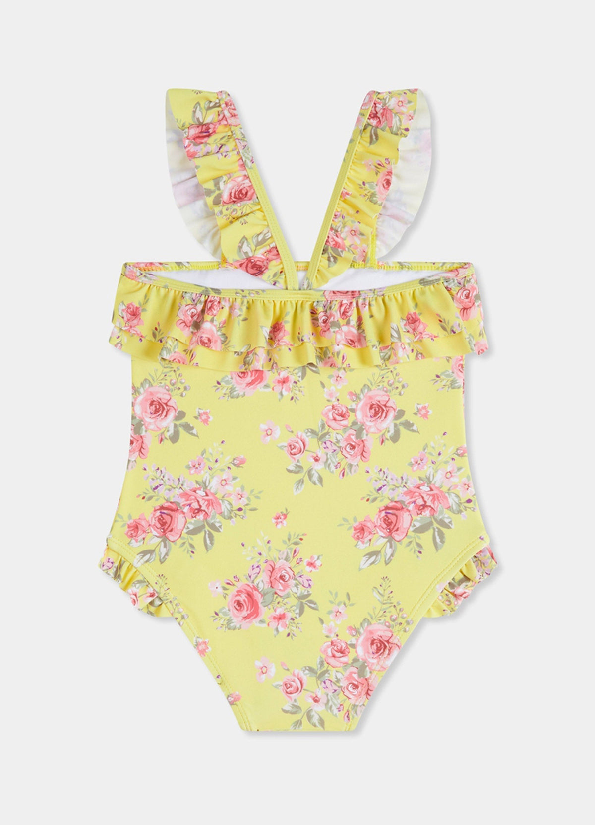 Paradise Garden Girls Ruffle Bandeau One Piece - Floral
