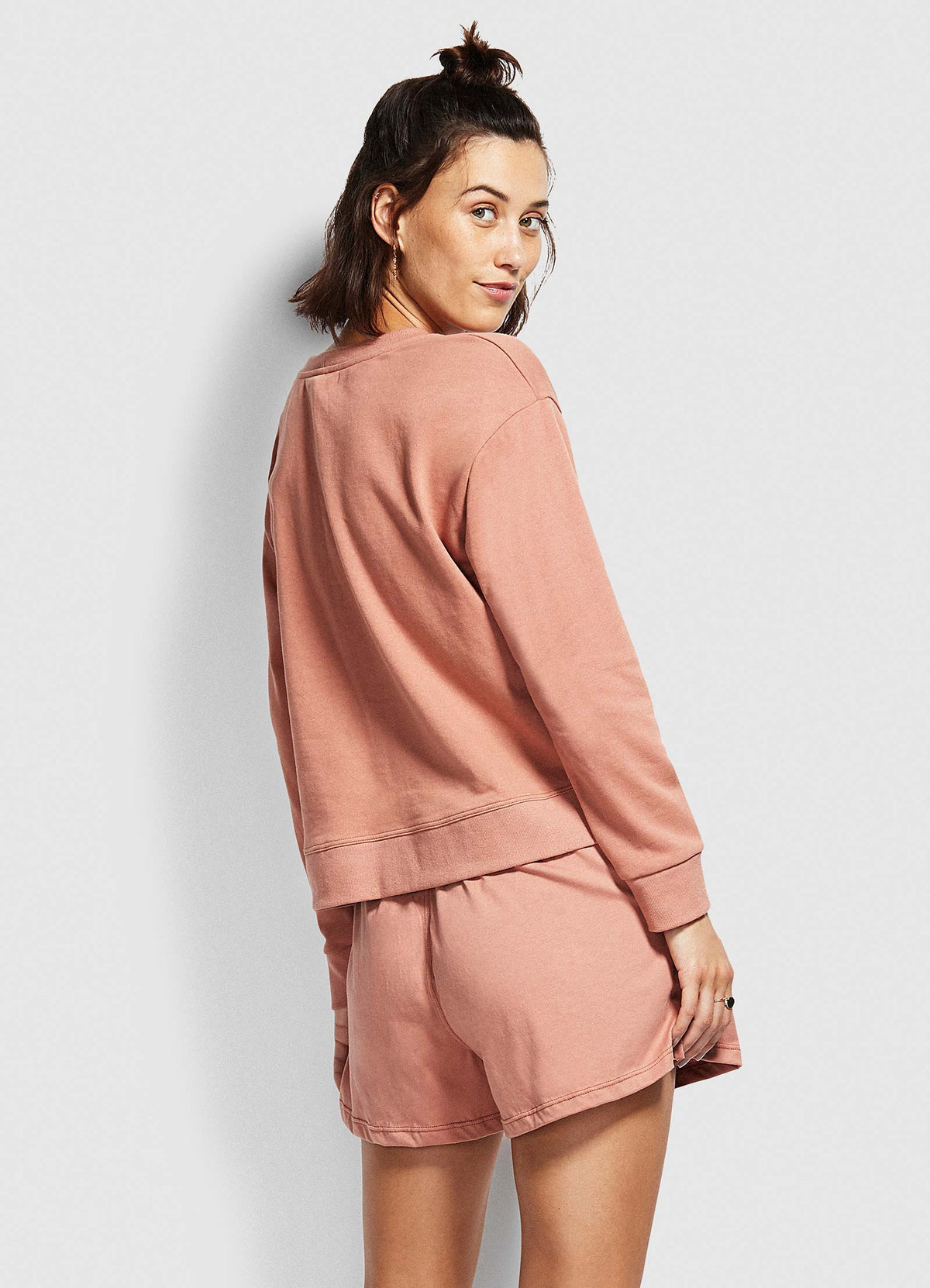 Holiday Crew Neck Sweater - Faded Rose