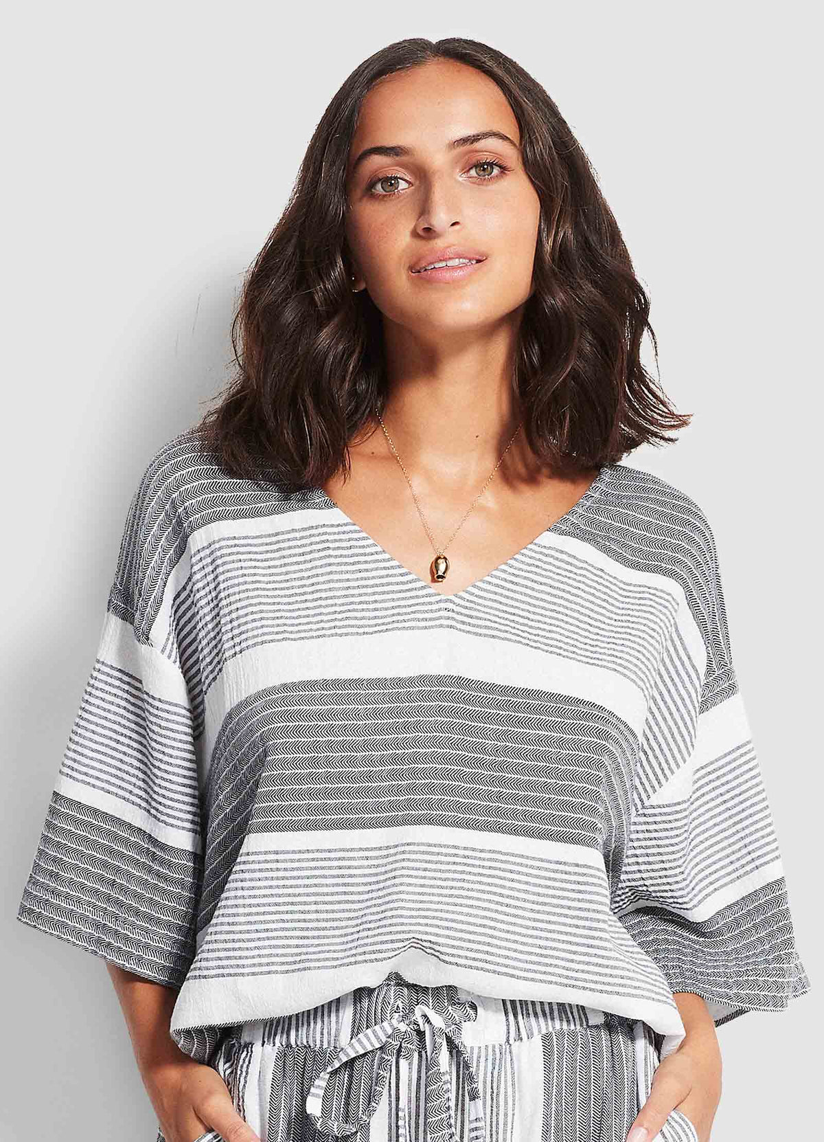 Jacquard Top- Black