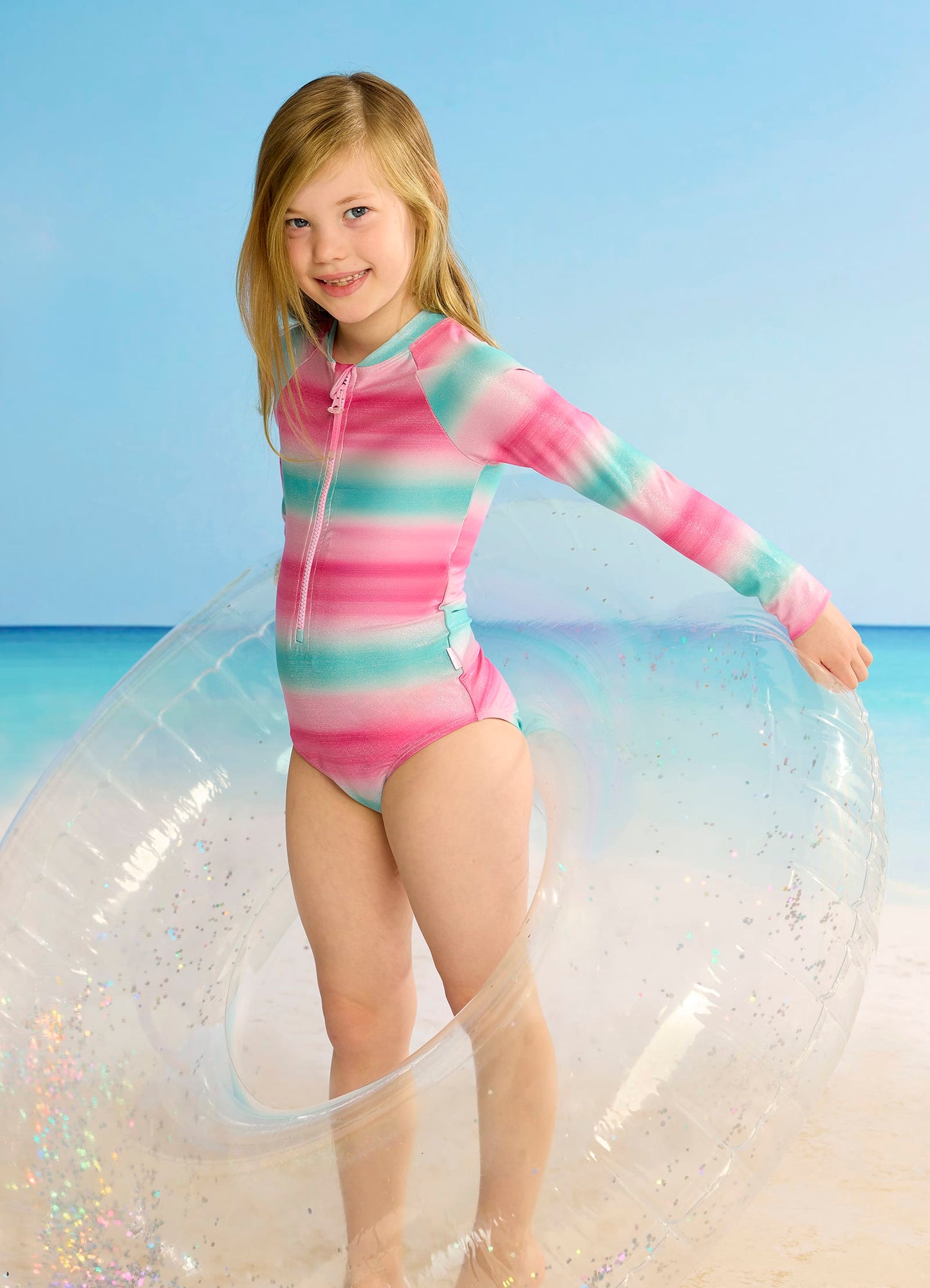 Ombre Zip Front Surfsuit - Ombre