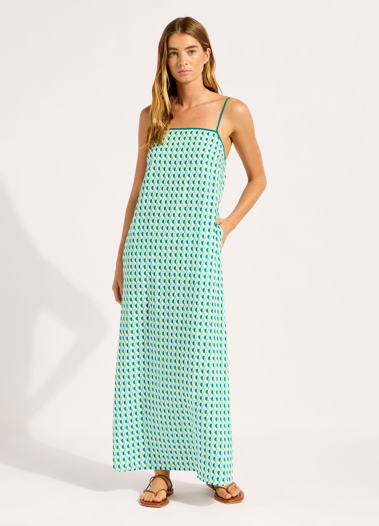  Sorrento Bandeau Triangle Maxi Dress