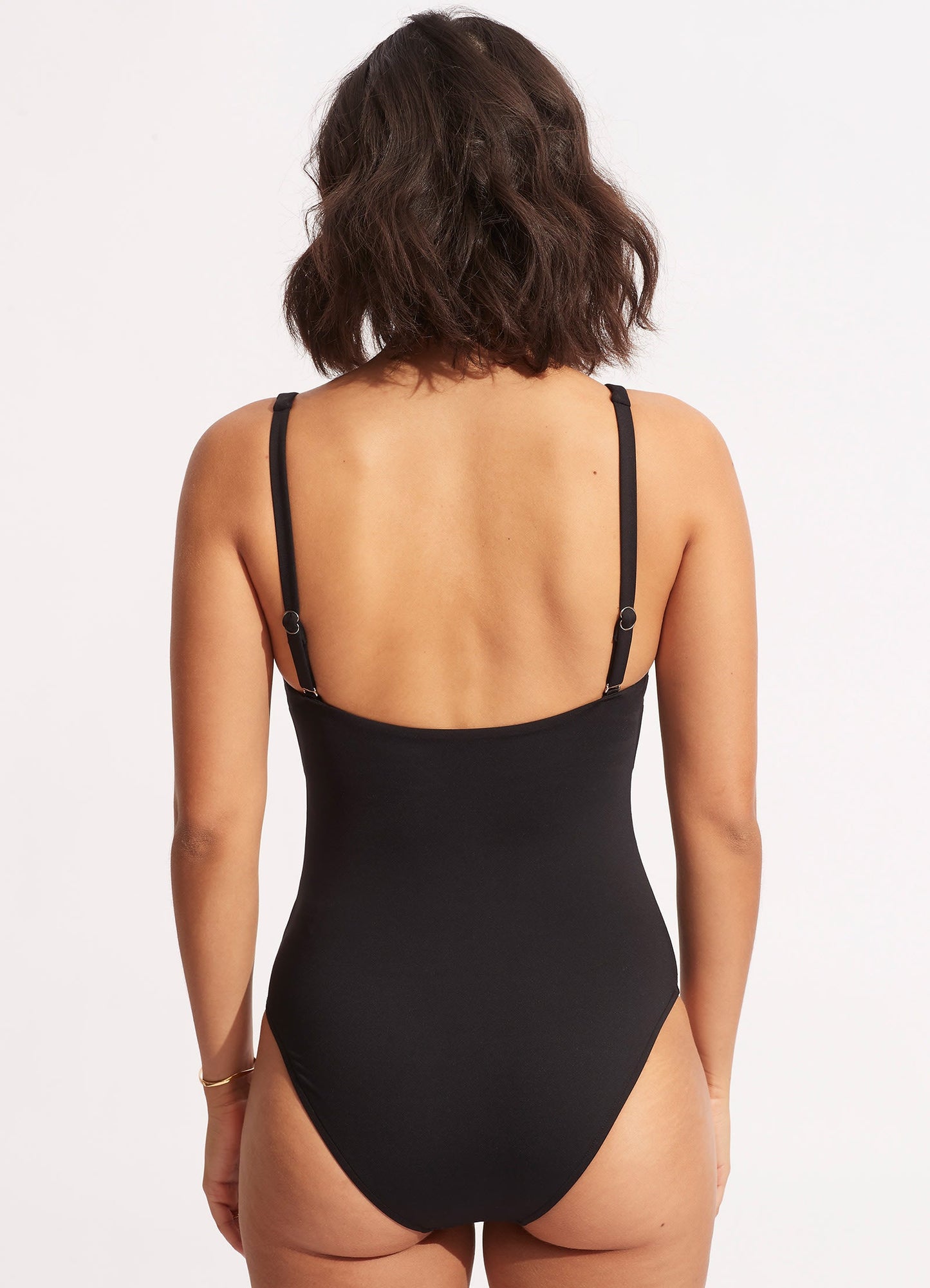  Sun Stripe One Piece - Black