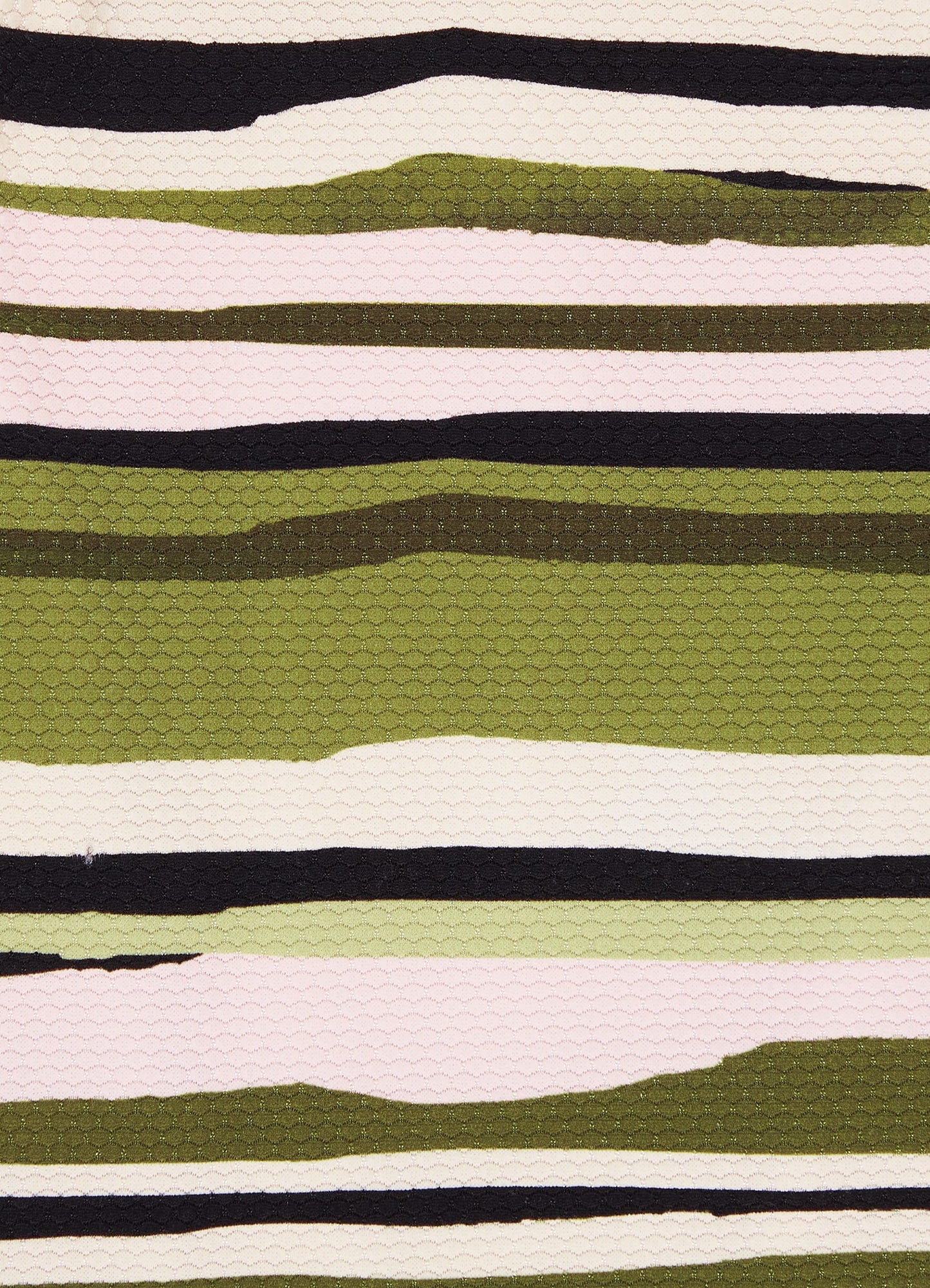  Sun Stripe One Shoulder One Piece - Avocado