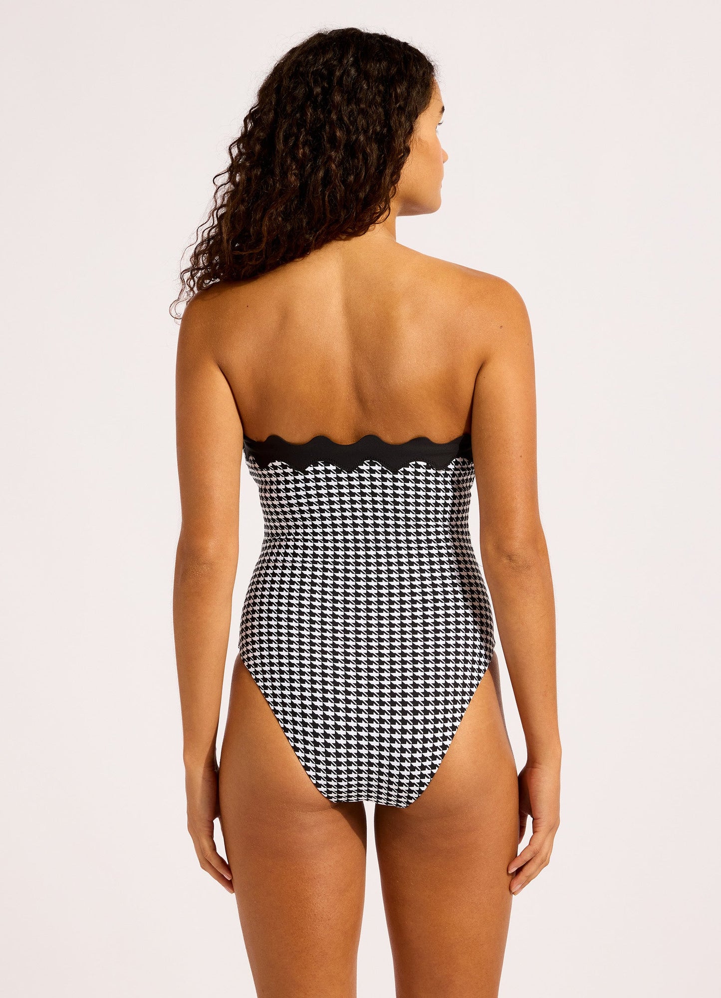  Gia Check Ric Rac One Piece Swimsuit