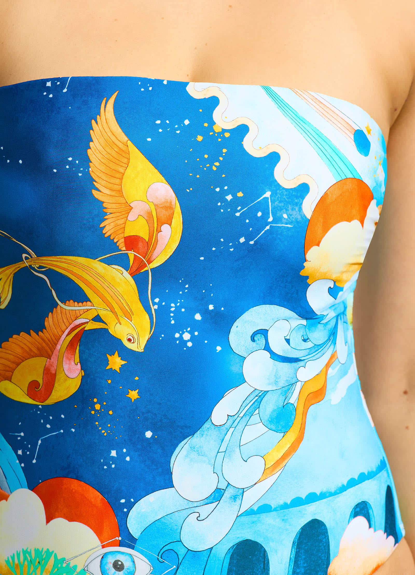  Aquarius DD Bandeau One Piece - Turquoise