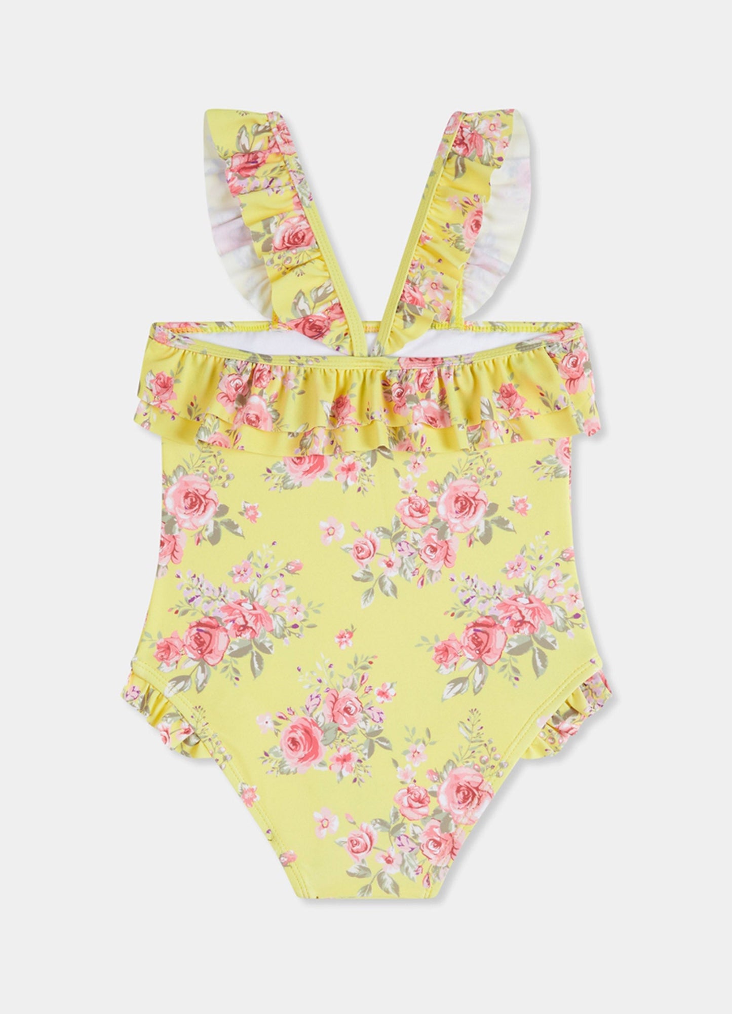  Paradise Garden Girls Ruffle Bandeau One Piece - Floral