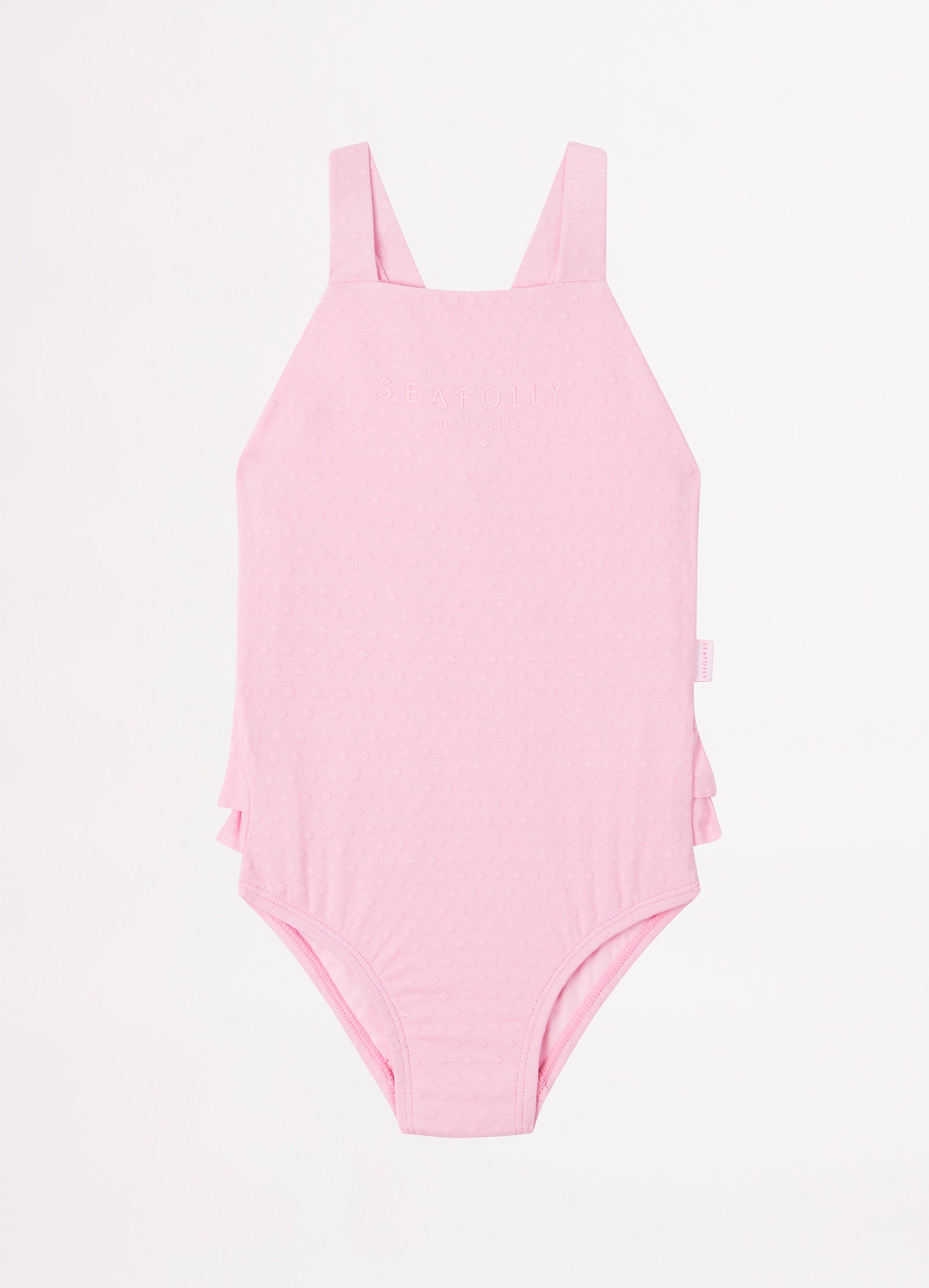  Girls Summer Essential Square Neck One Piece - Sweet Lilac