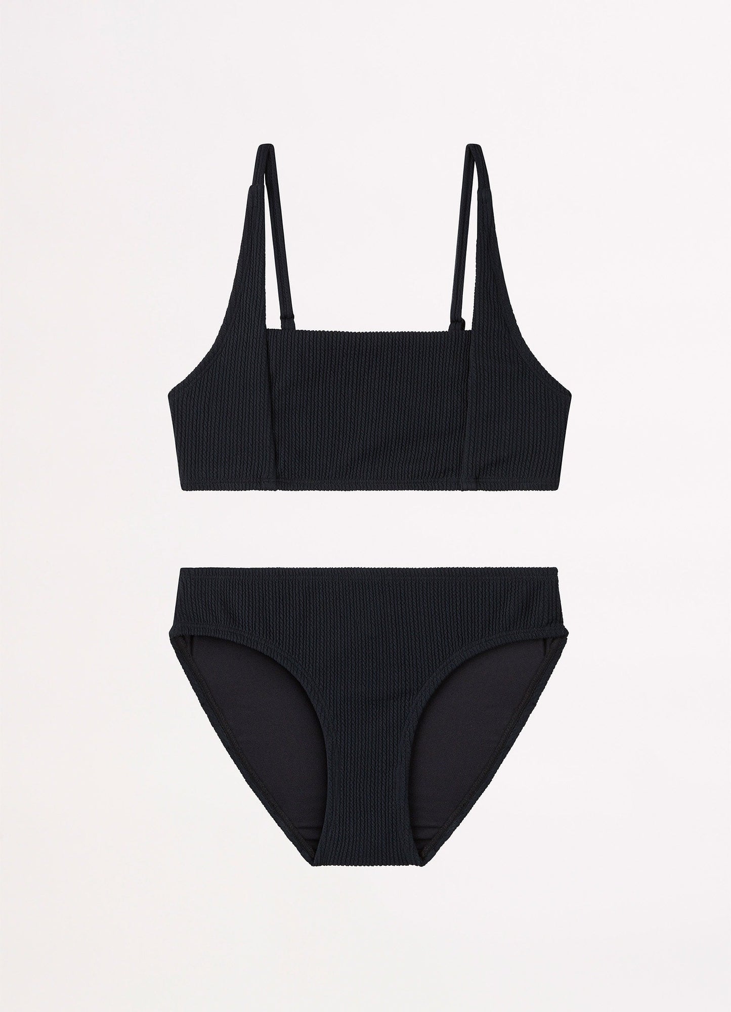  Girls Essential Square Neck Bikini S- Black
