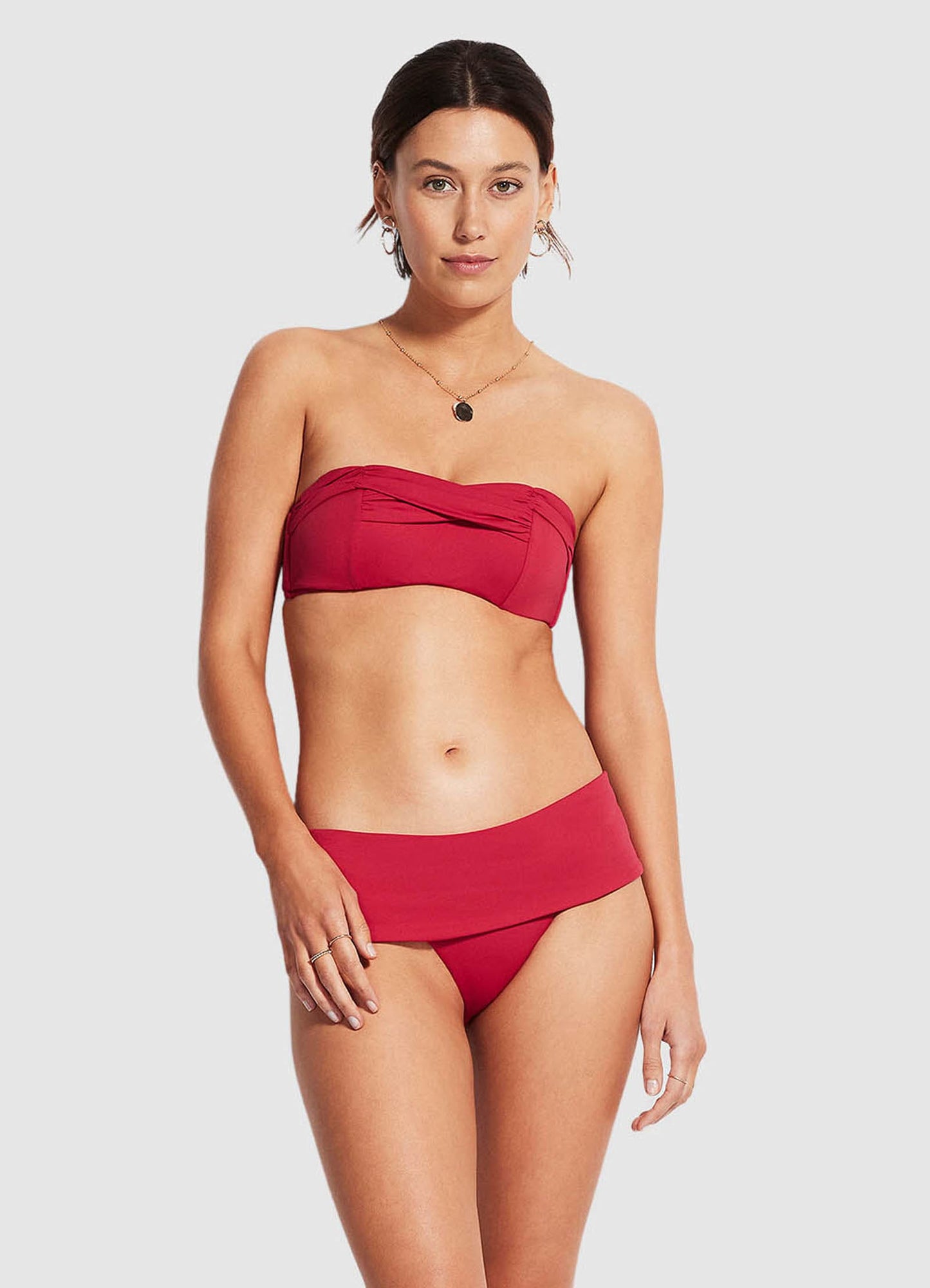  Bandeau Bustier - Rouge