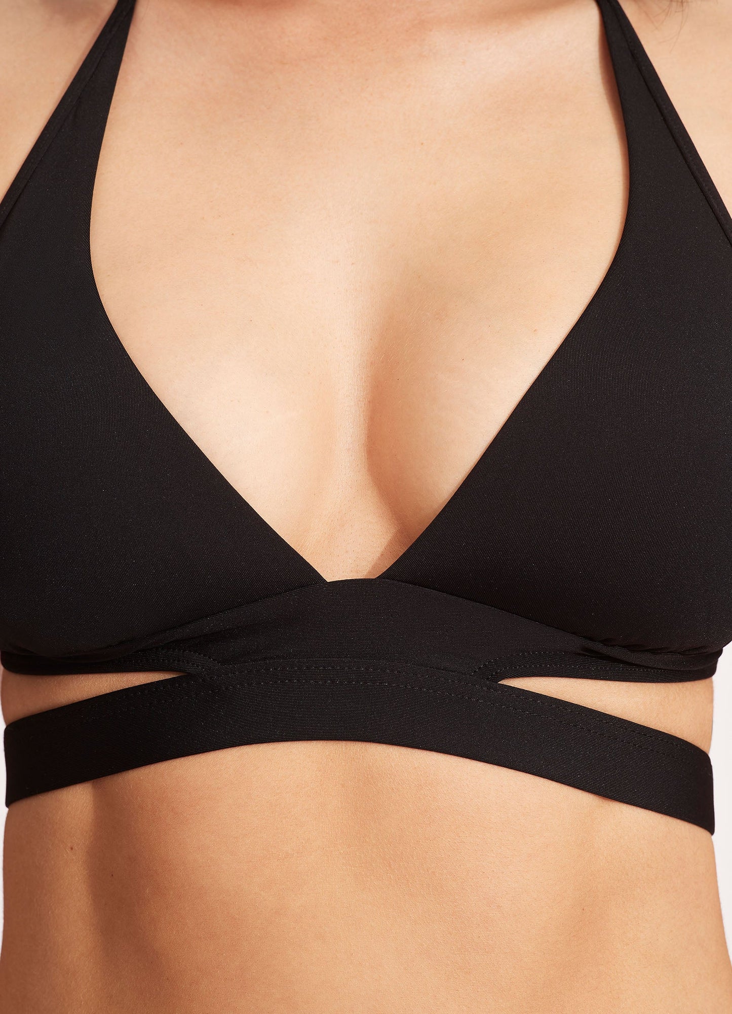  Seafolly Collective Halter Bra - Black