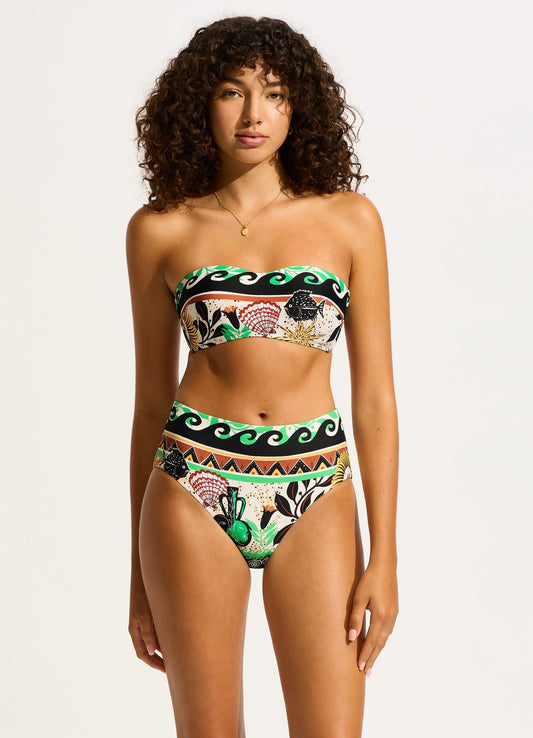  Atlantis Bustier Bandeau Bikini Top - Ecru