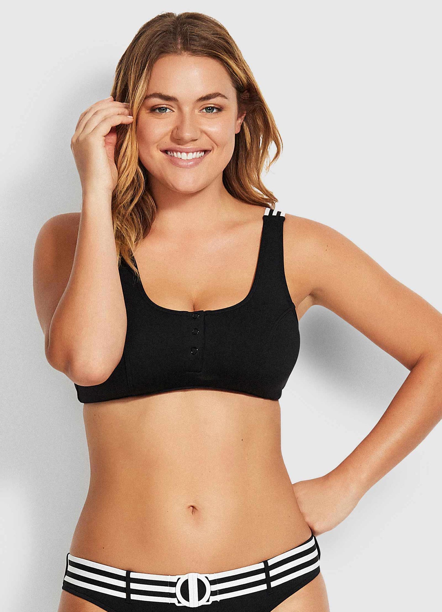  Seafolly Tank Bikini Top - Black