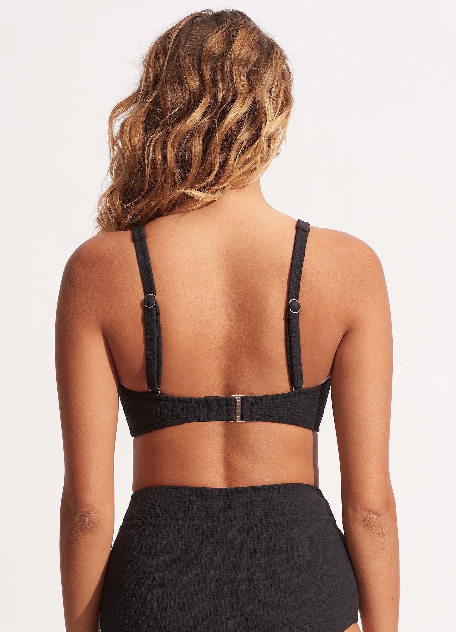  DD Fixed Tri Bra - Black
