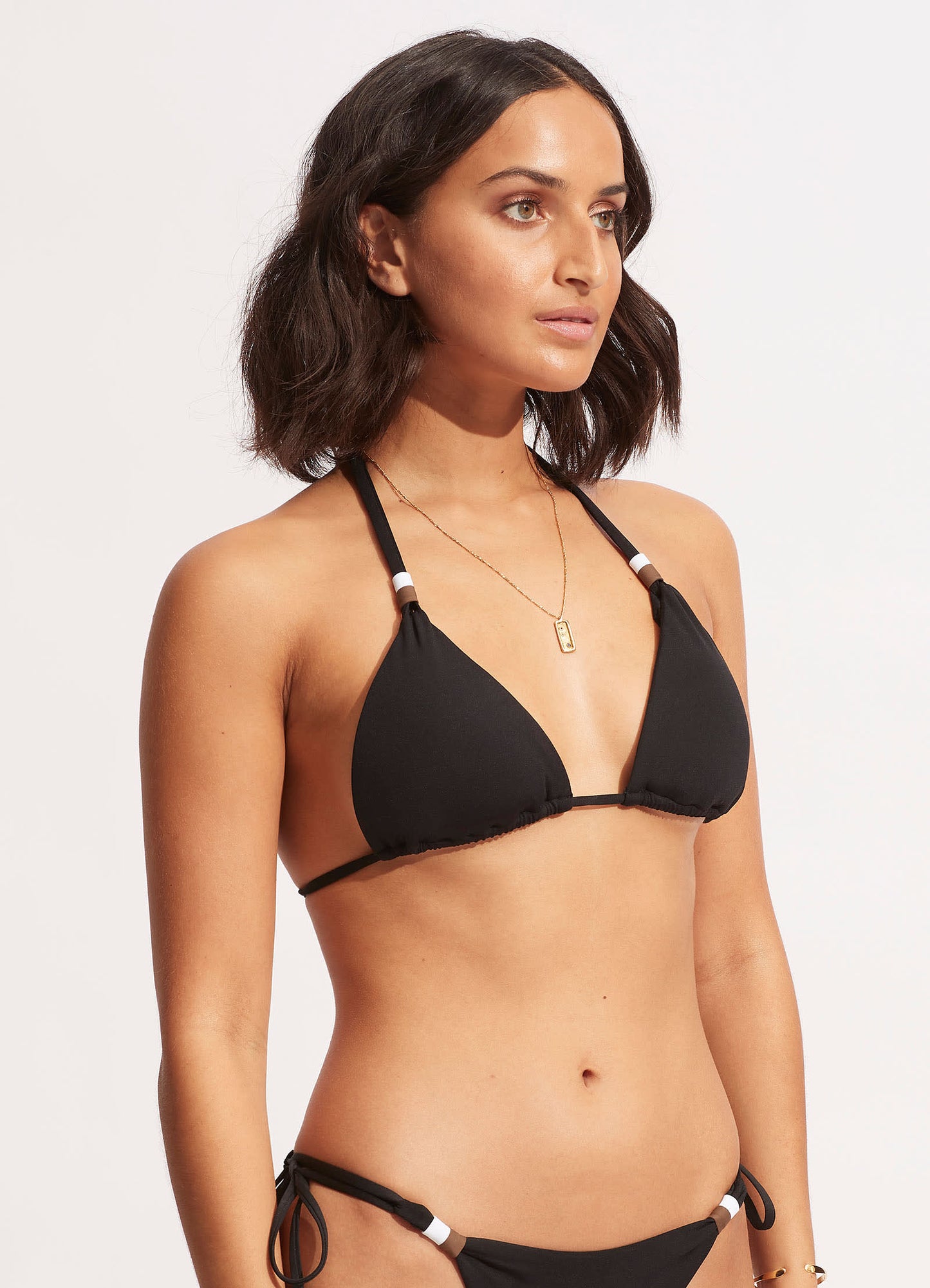  Sun Stripe Slide Tri - Black