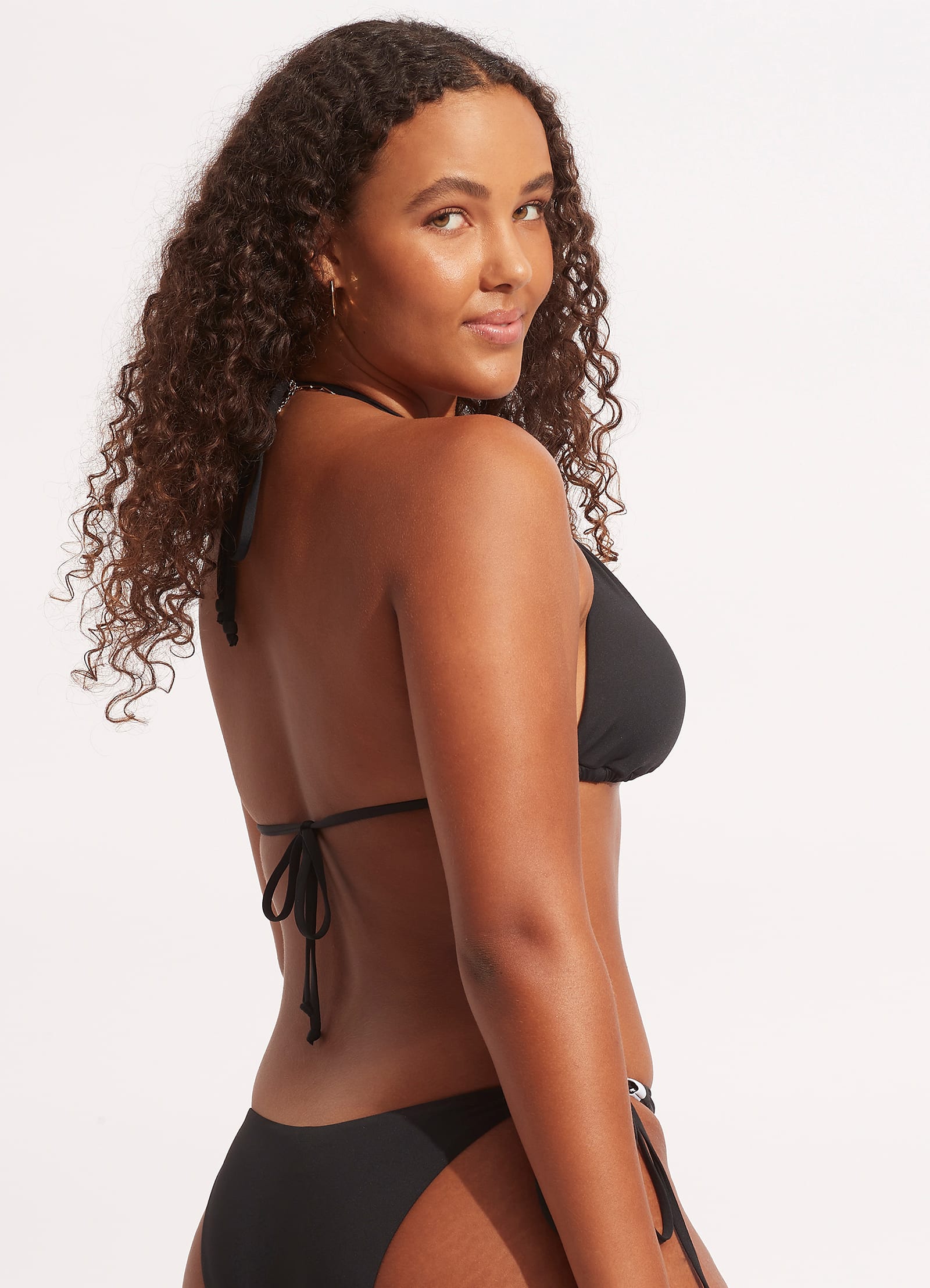  Sun Stripe Slide Tri - Black