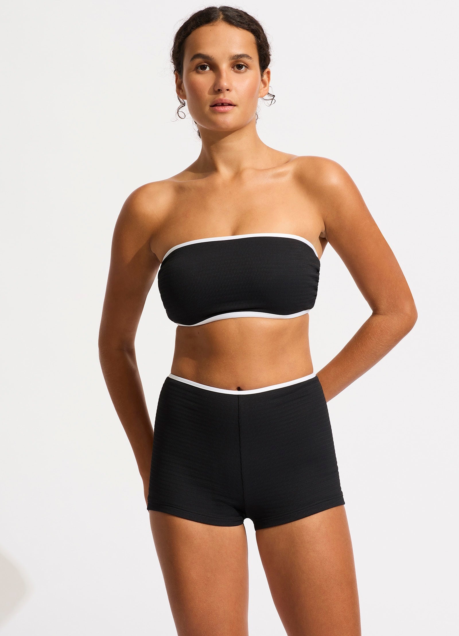  Beach Bound DD Tank Bikini Top - Black