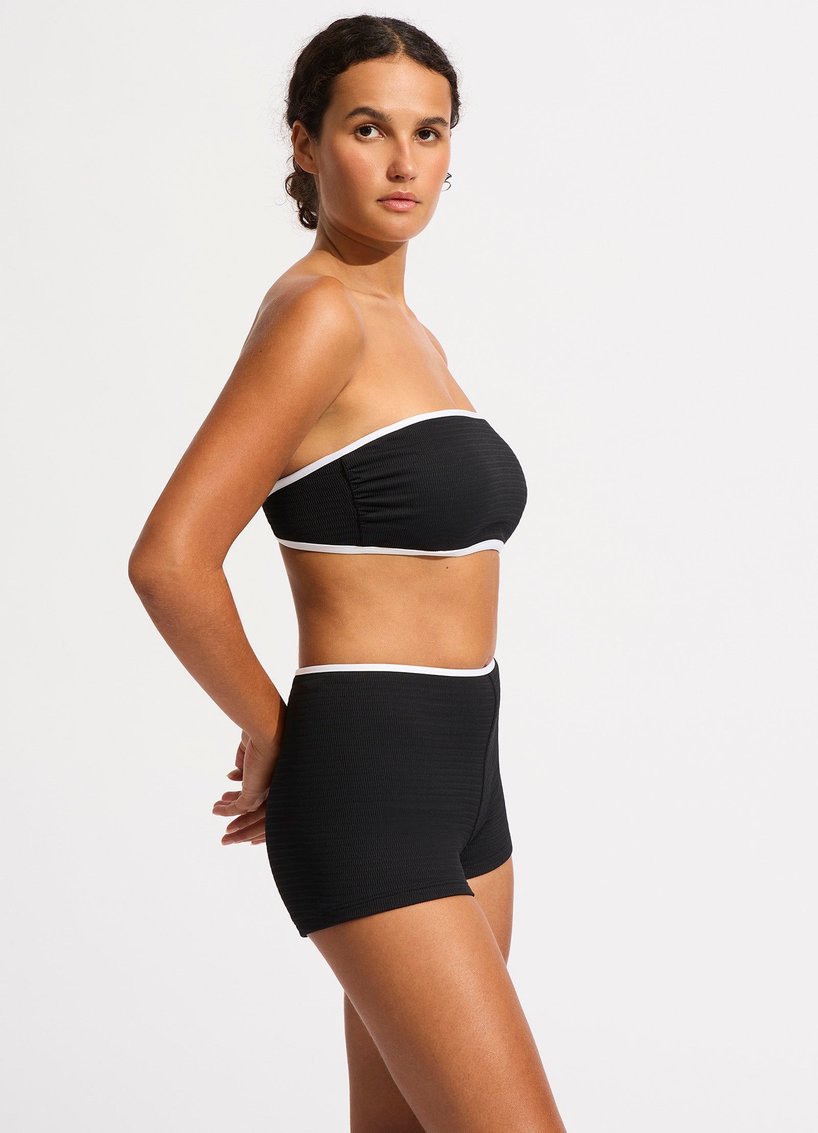  Beach Bound DD Tank Bikini Top - Black