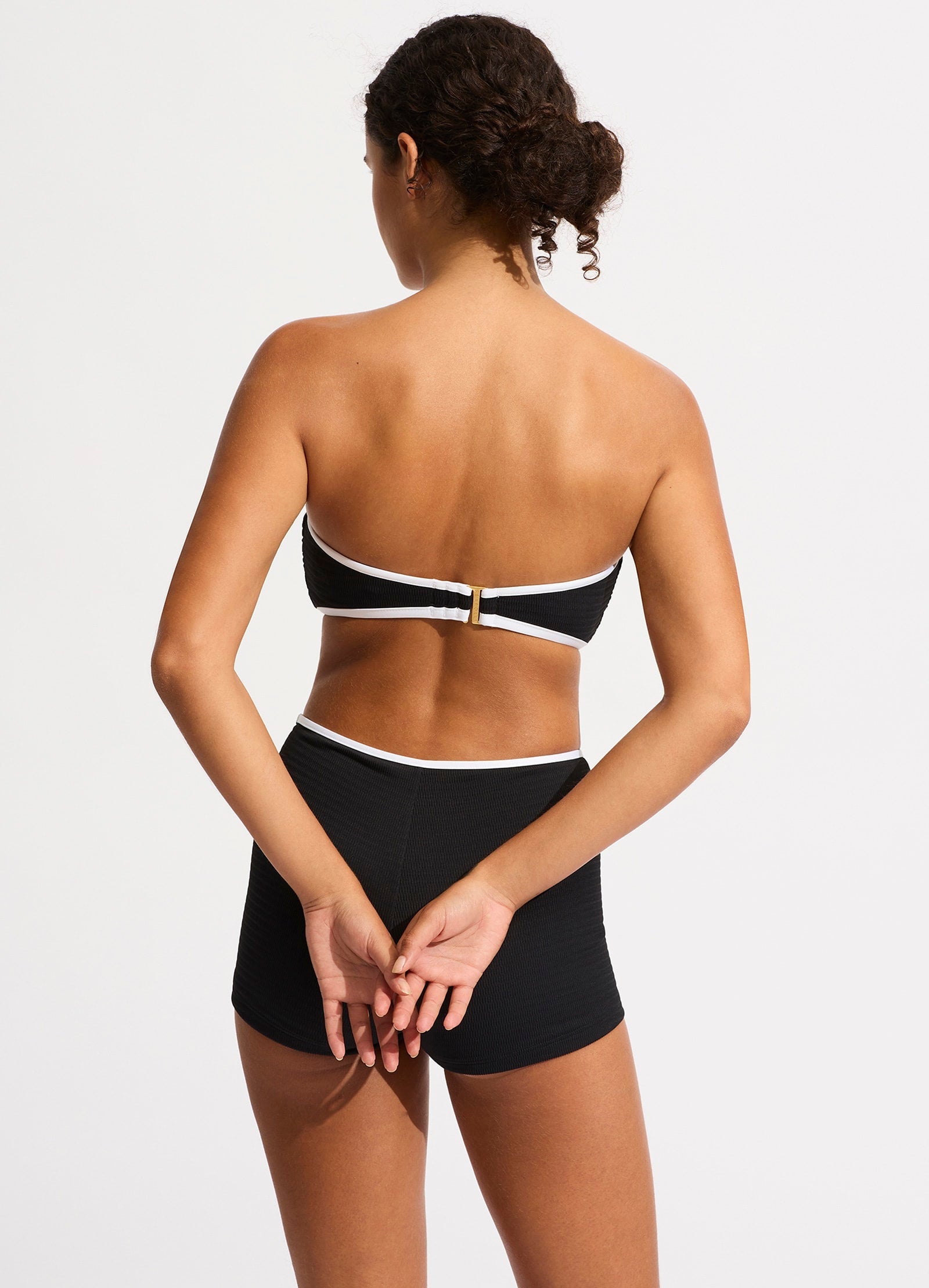  Beach Bound DD Tank Bikini Top - Black