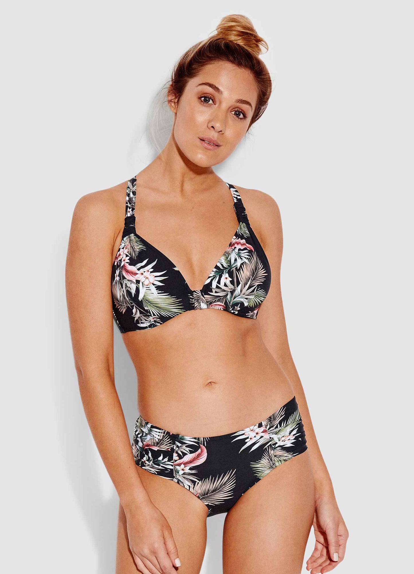  Ocean Alley Wide Side Retro Bikini Pants - Black