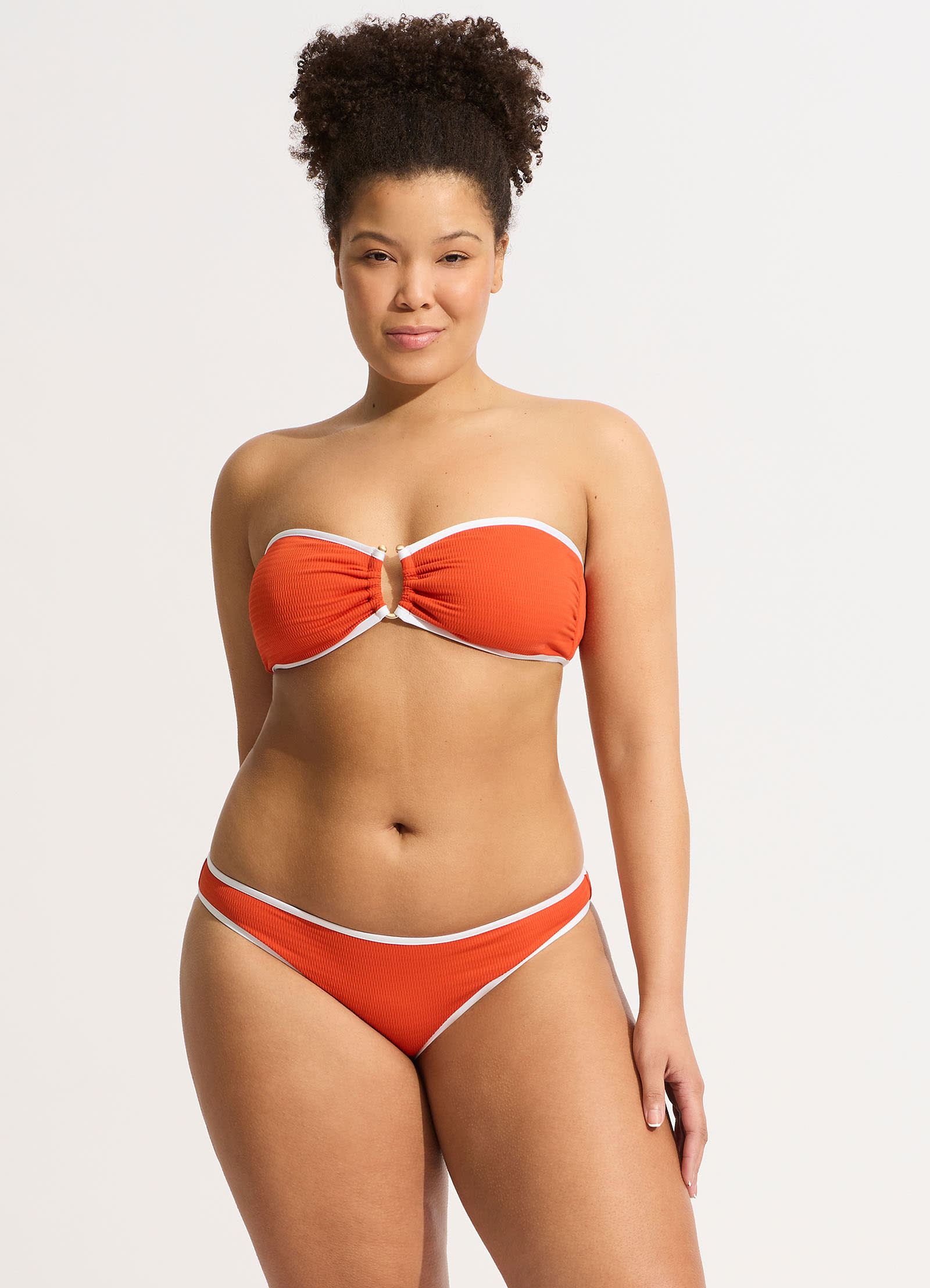 Beach Bound Hipster Bikini Bottom - Tamarillo