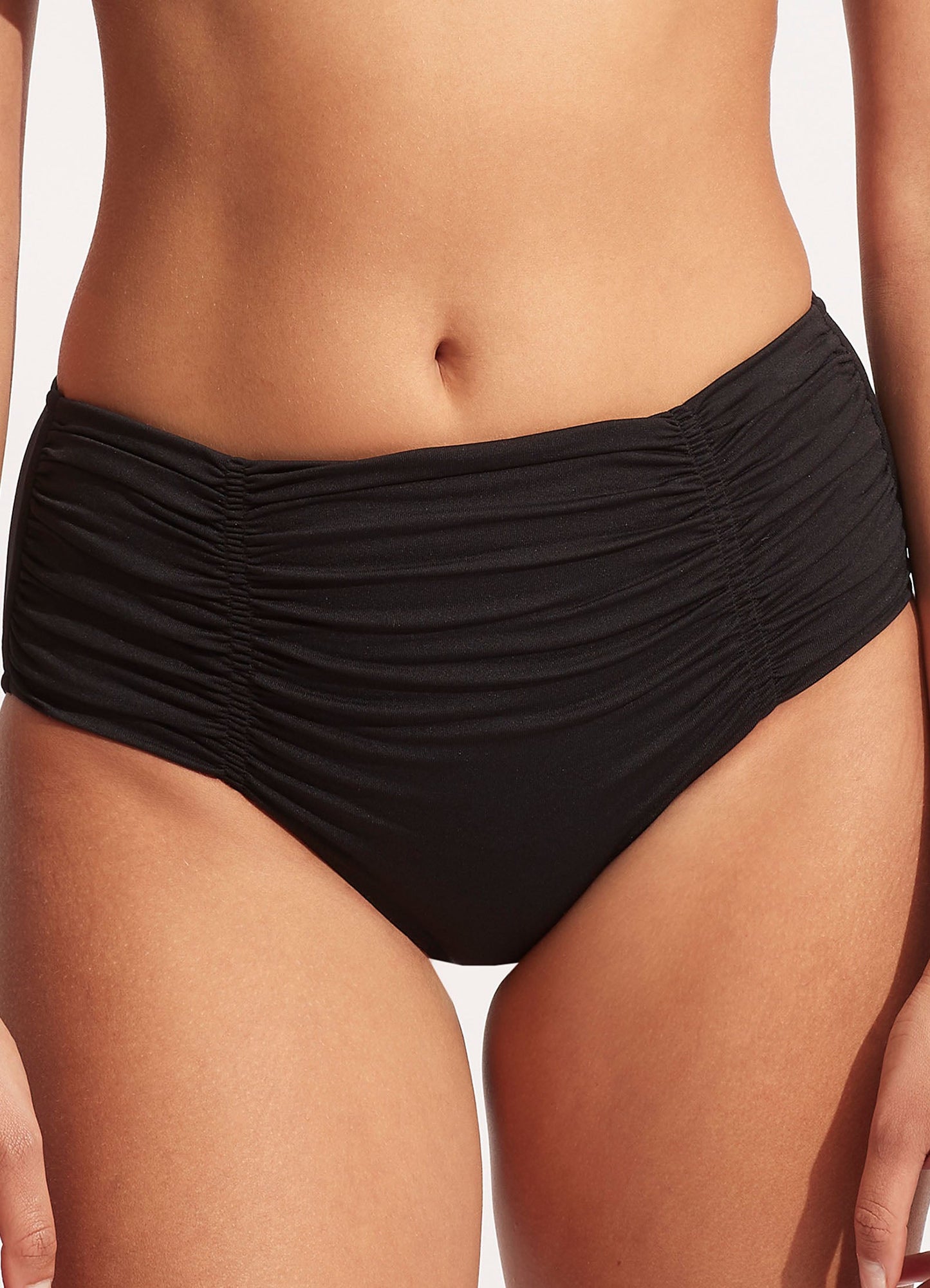  Seafolly Collective Gathered Front Retro Pant - Black
