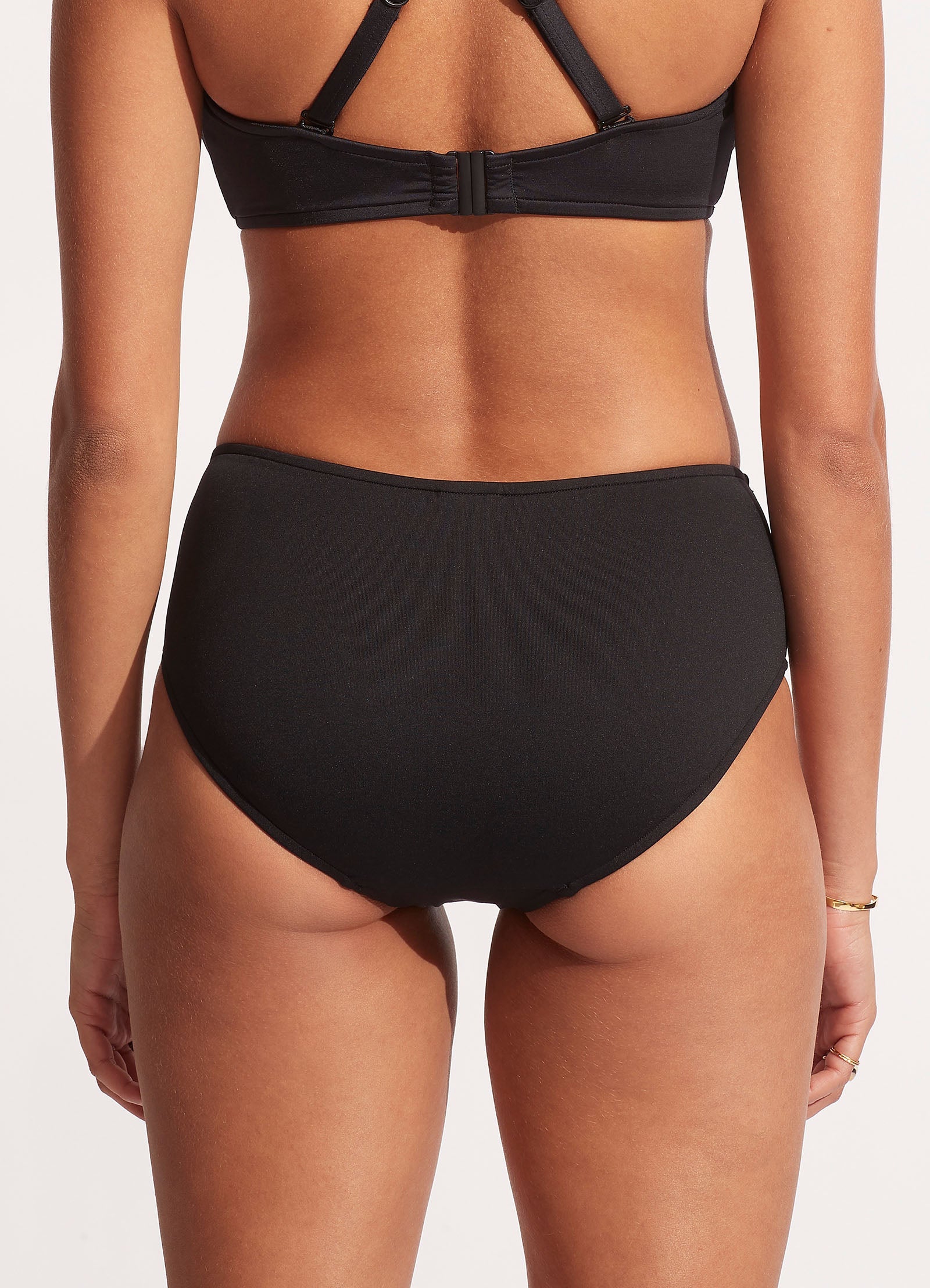  Seafolly Collective Gathered Front Retro Pant - Black