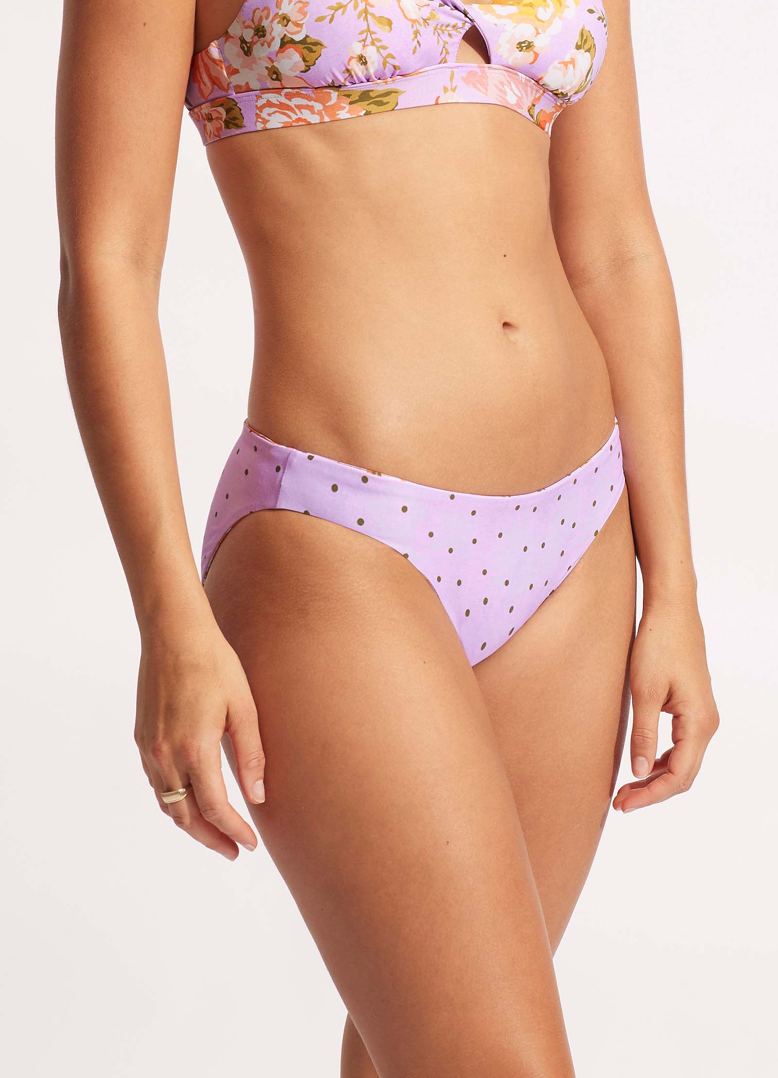  Paradise Garden Reversible Hipster - Lilac