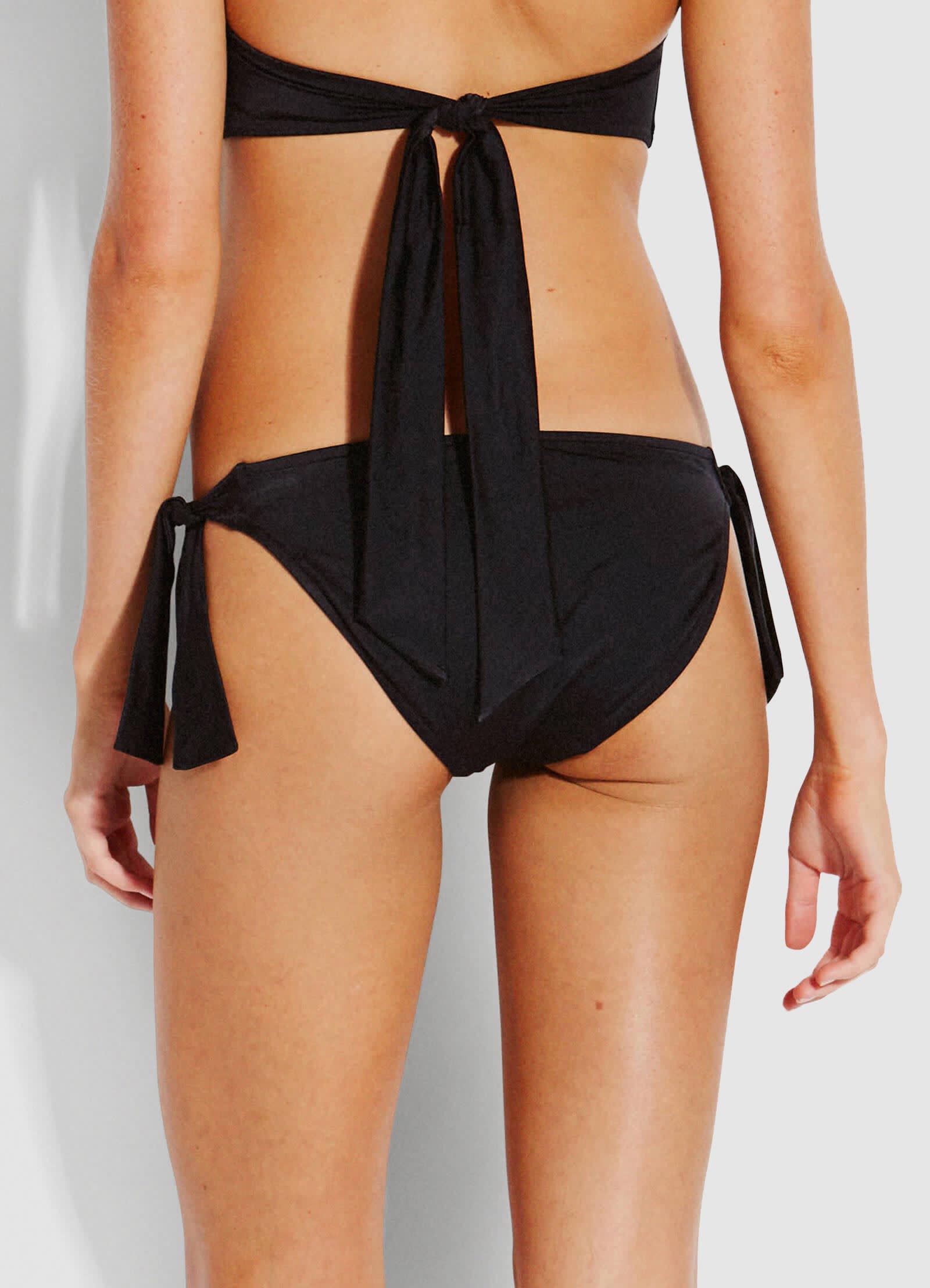  Shine On Hipster Tie Side Bikini Pants - Black