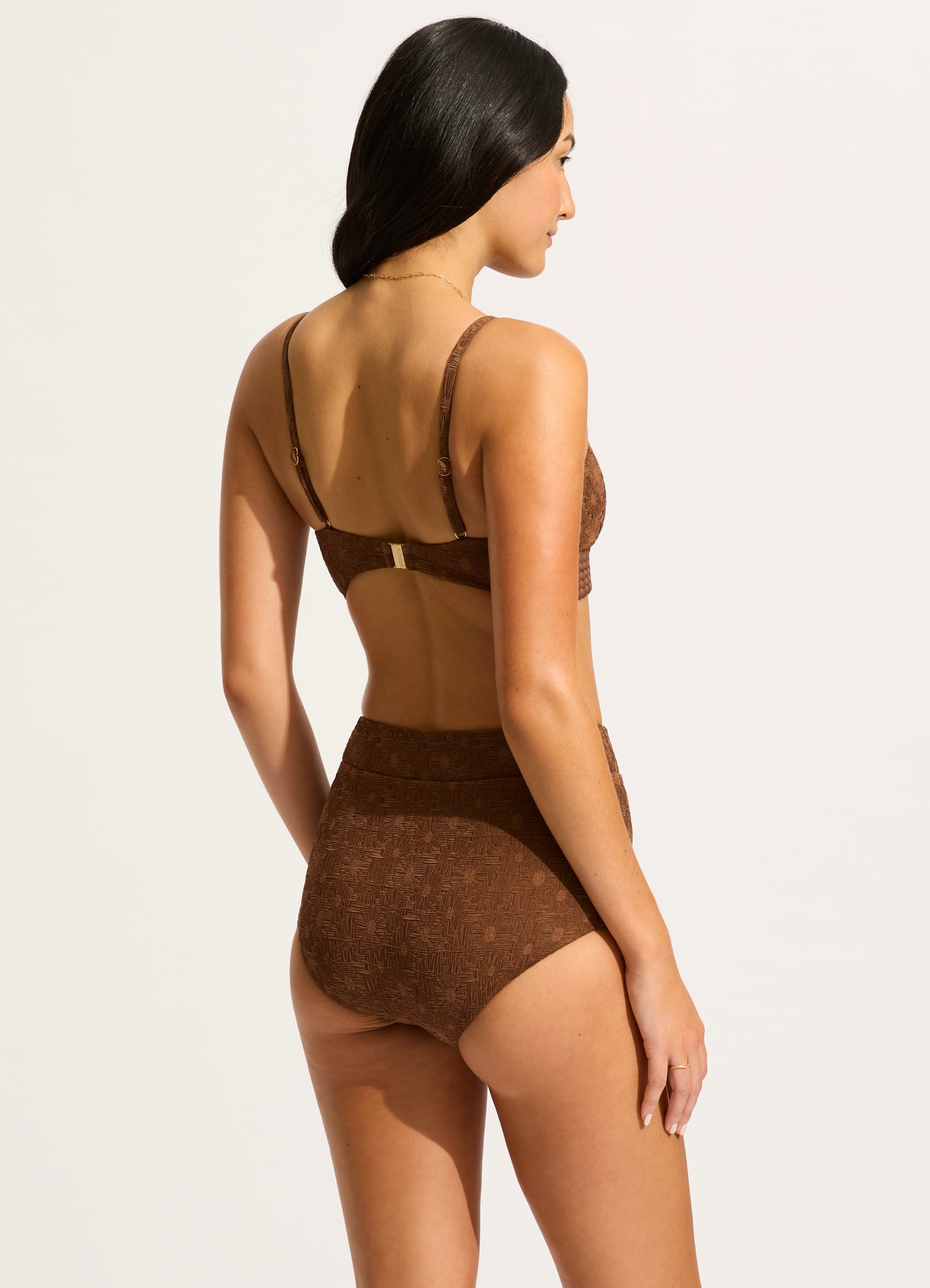 Marloe High Waisted Bikini Bottom - Tiramisu