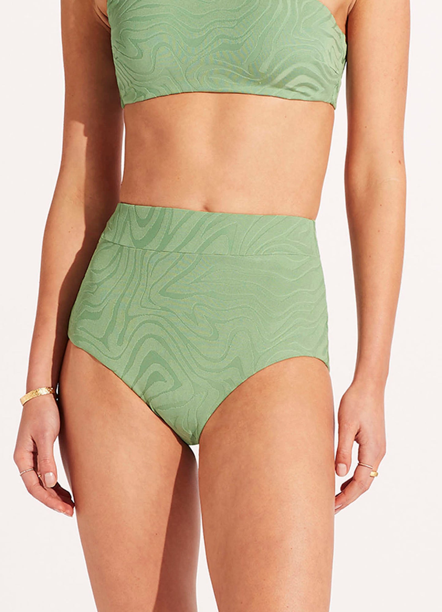  Second Wave High Waisted Pant - Palm Green