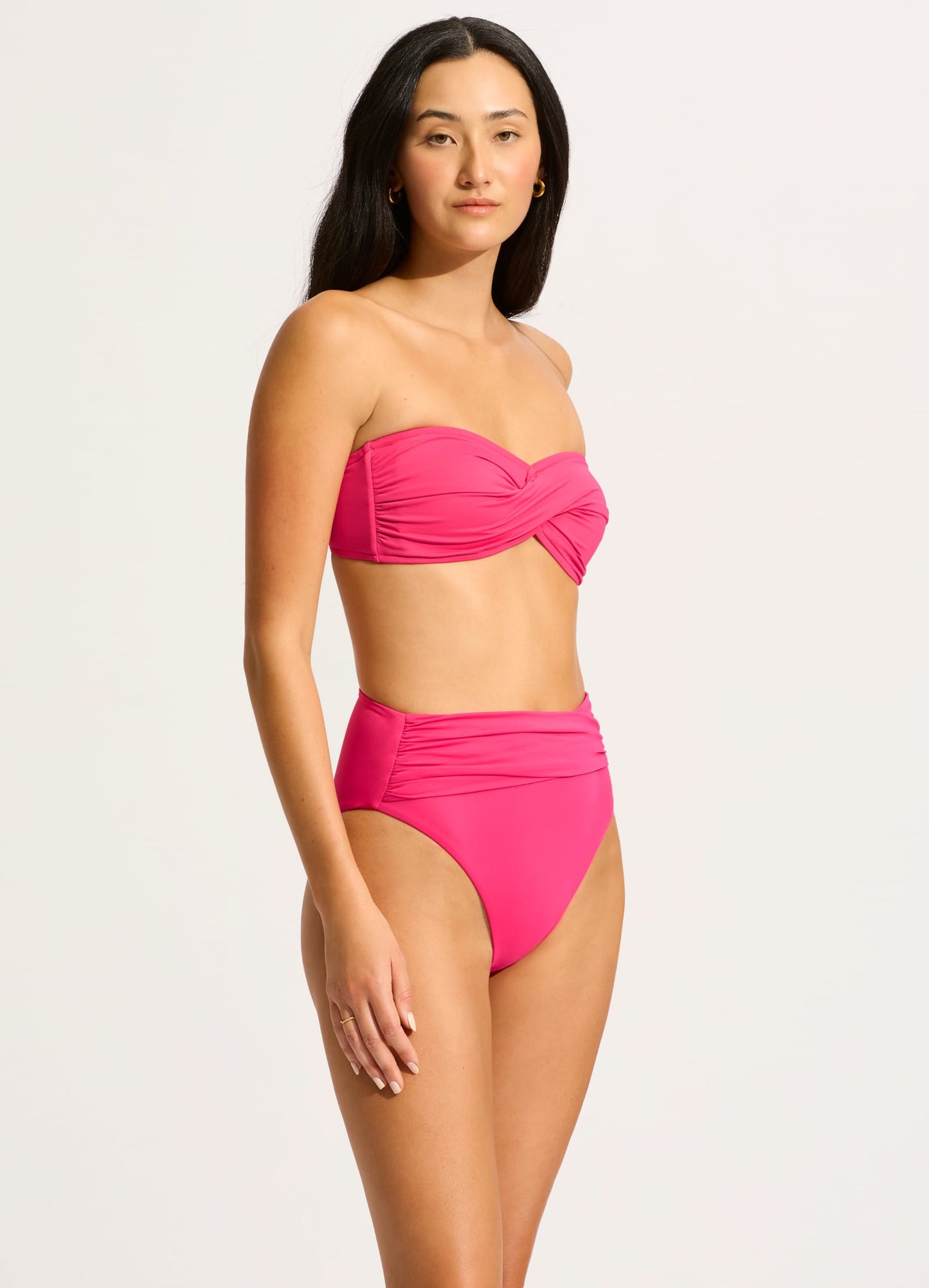  Seafolly Collective High Waist Wrap Front Pant - Raspberry