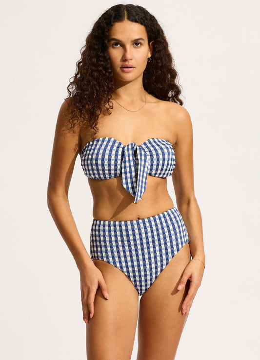  Bella High Waisted Bikini Bottom - Ultramarine