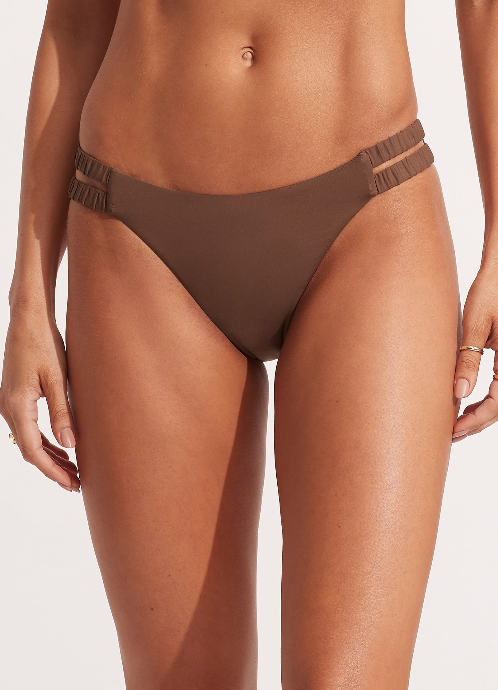  Seafolly Collective Gathered Tab Pant - Tiramisu