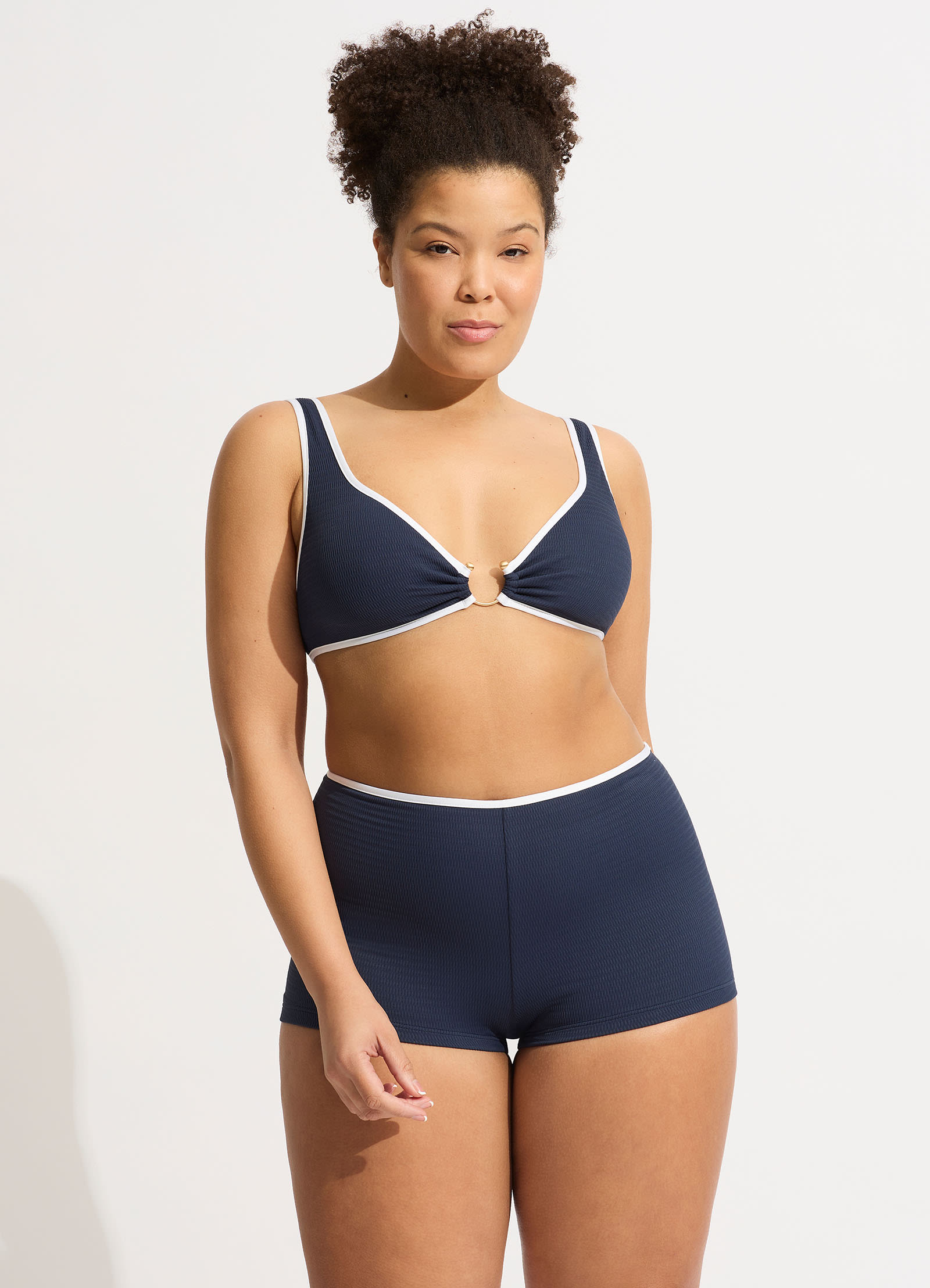  Beach Bound Boyleg Bikini Bottom - True Navy