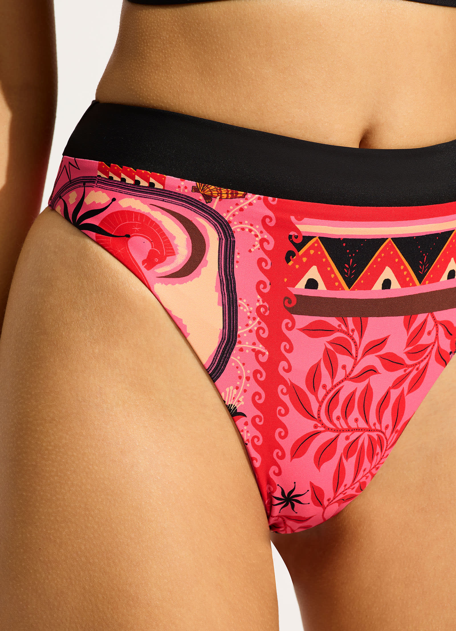  Atlantis High Rise Bikini Bottom - Paradise Pink