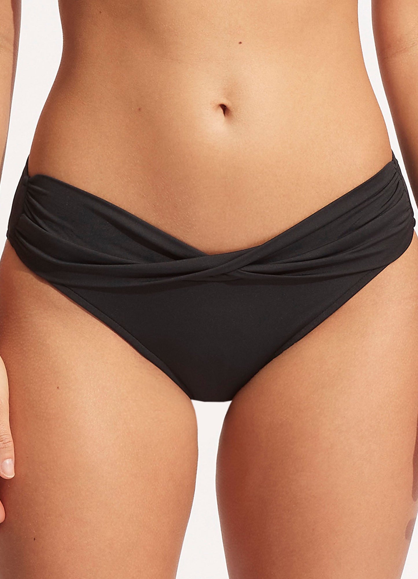  Seafolly Collective Twist Band Hipster - Black