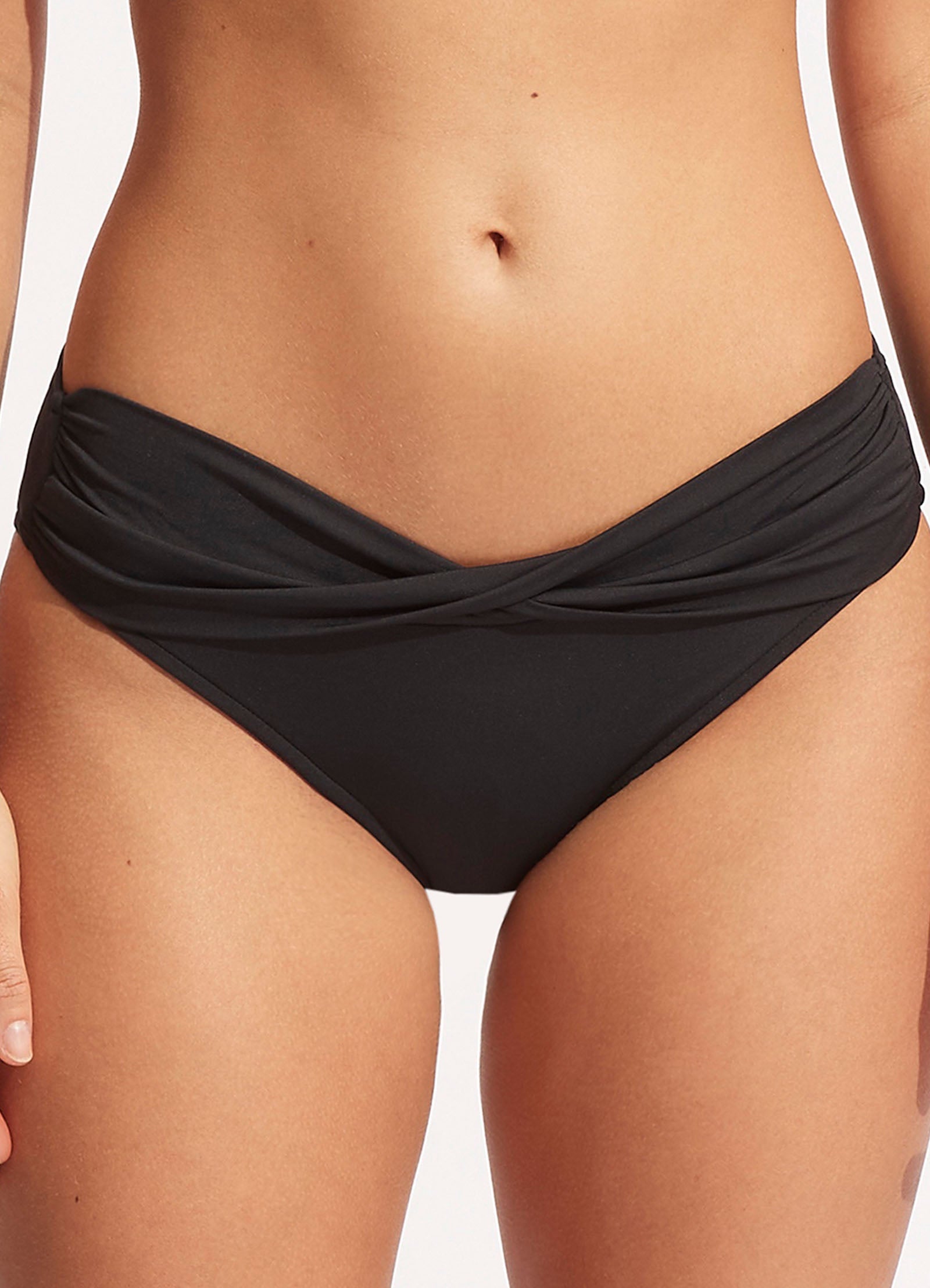  Seafolly Collective Twist Band Hipster - Black