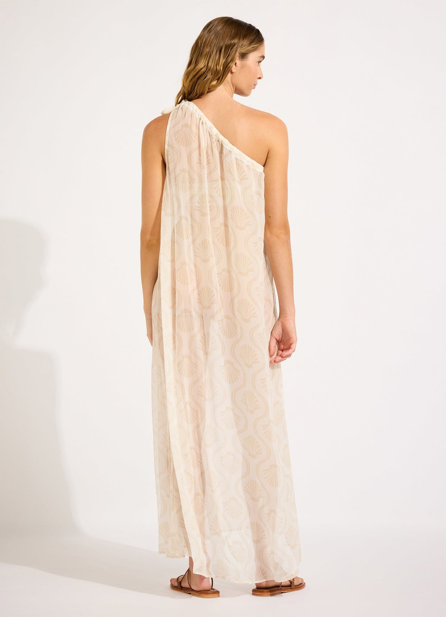  Luna One Shoulder Maxi Kaftan