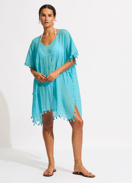  Amnesia Kaftan - Atoll Blue