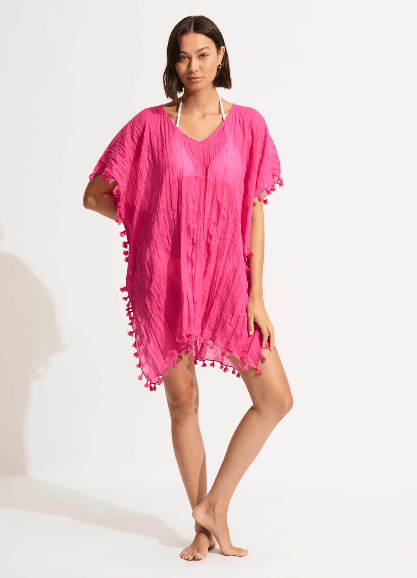  Amnesia Kaftan - Fuchsia Rose