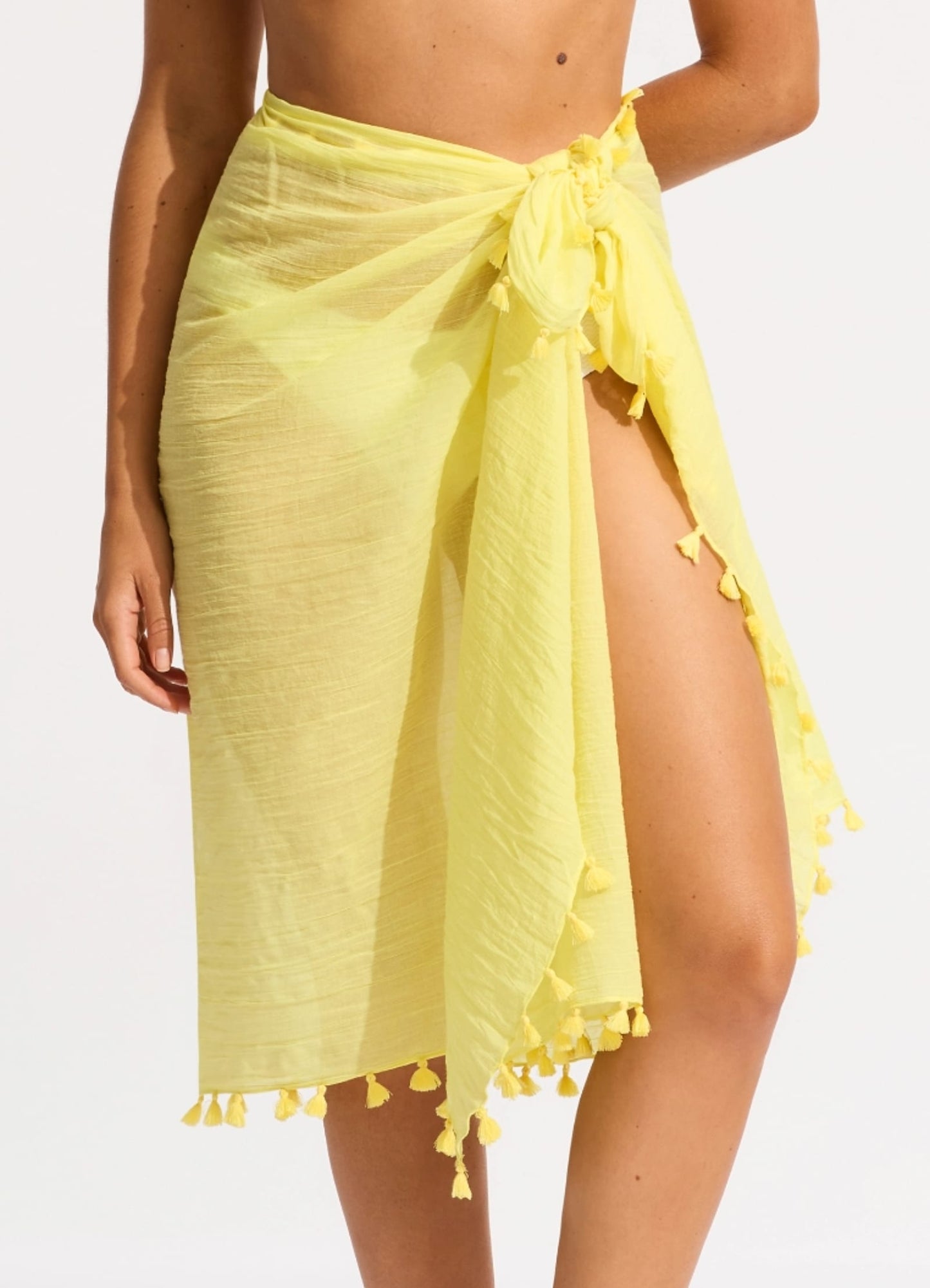  Cotton Gauze Sarong - Lime Light
