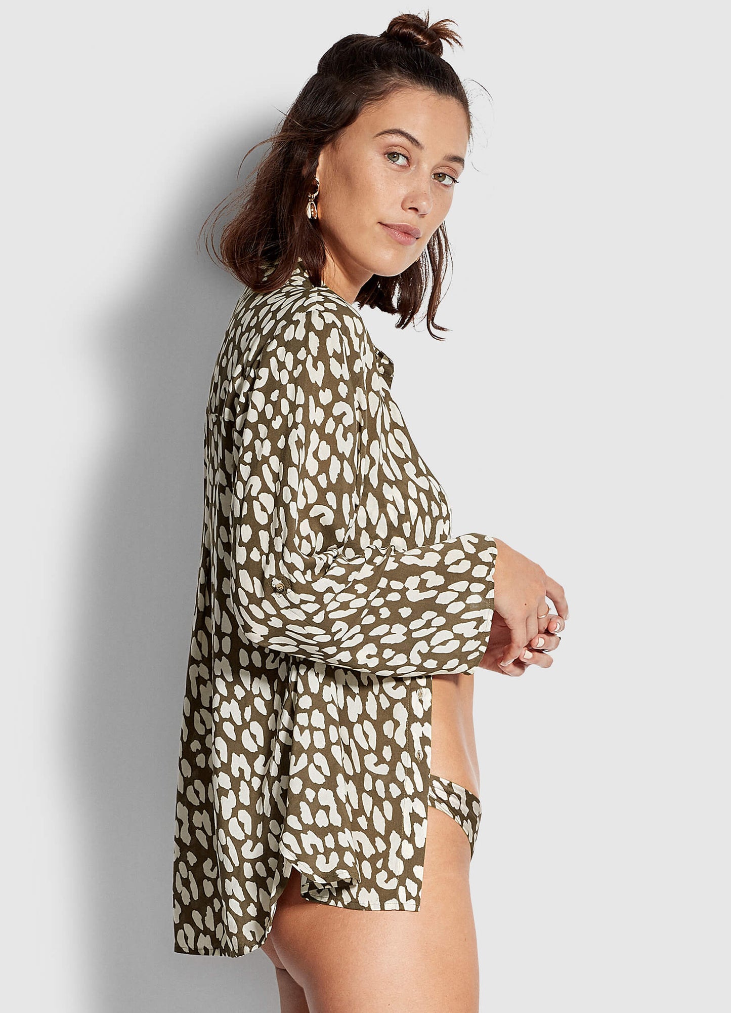  Leopard Shirt - Khaki