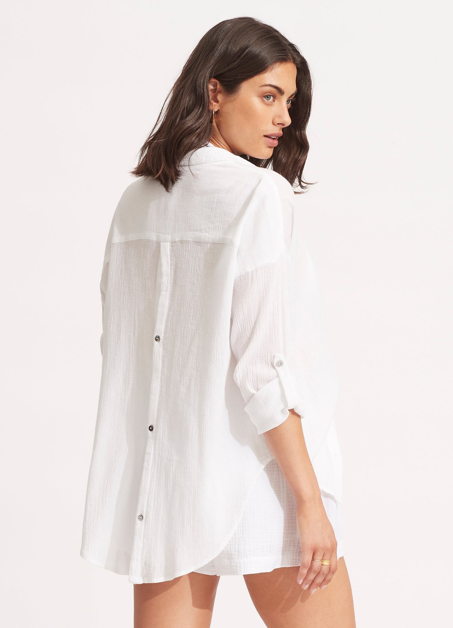  Classic Beach Shirt - White
