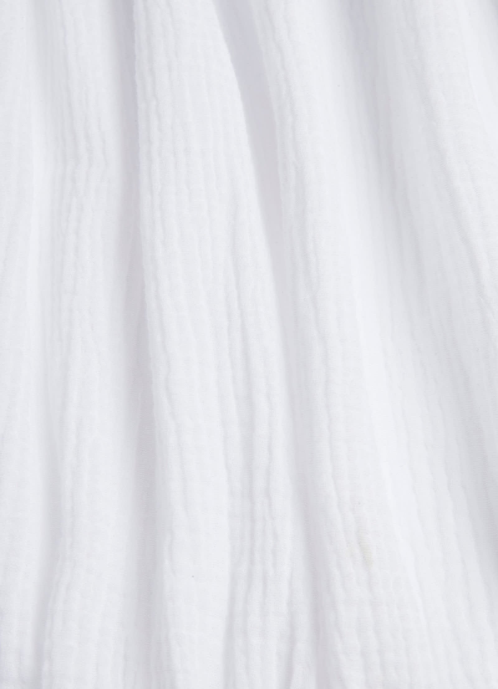  Double Cloth Strapless Dress - White