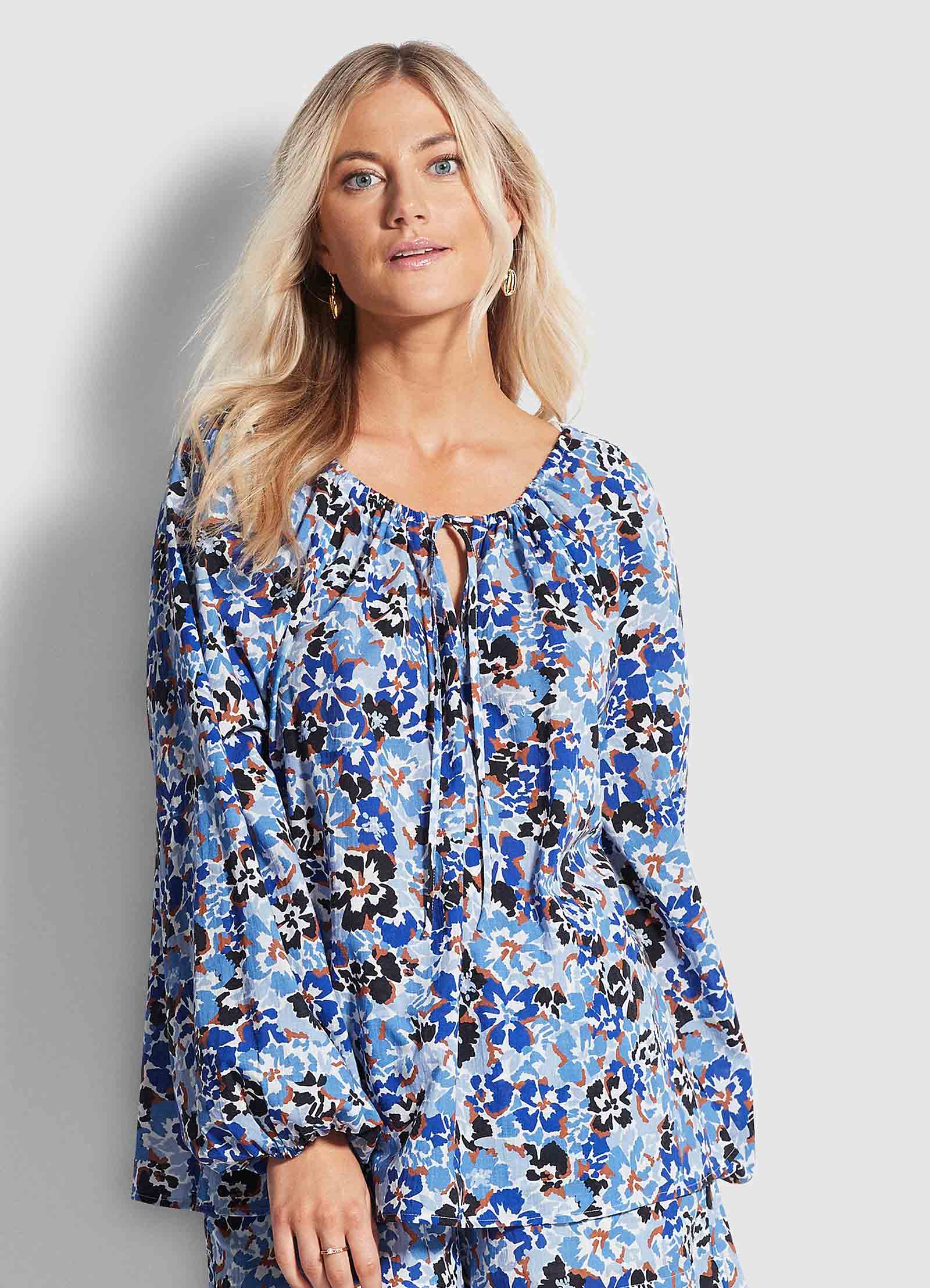  Thrift Shop Peasant Top - Mediterranean Blue