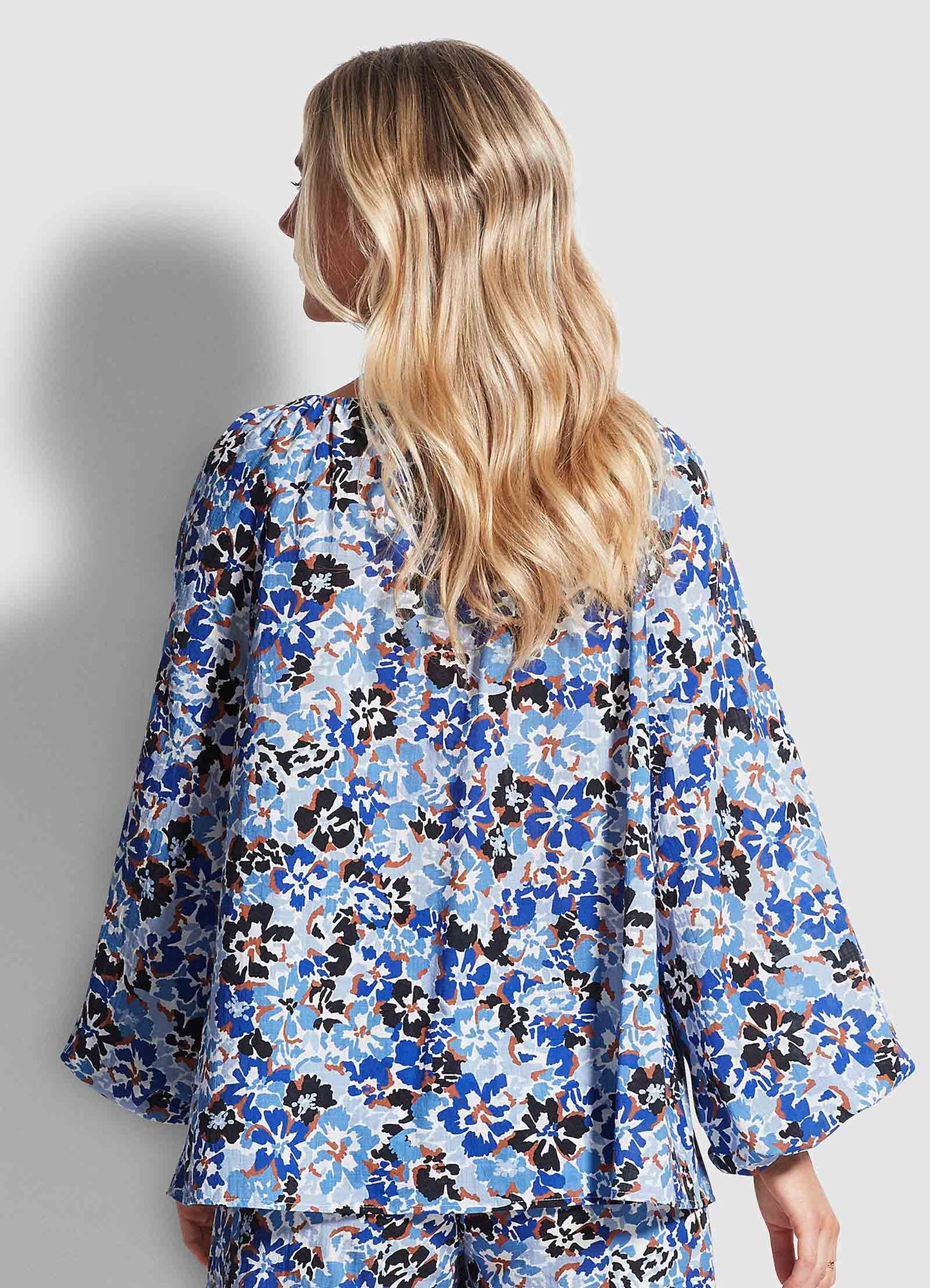  Thrift Shop Peasant Top - Mediterranean Blue
