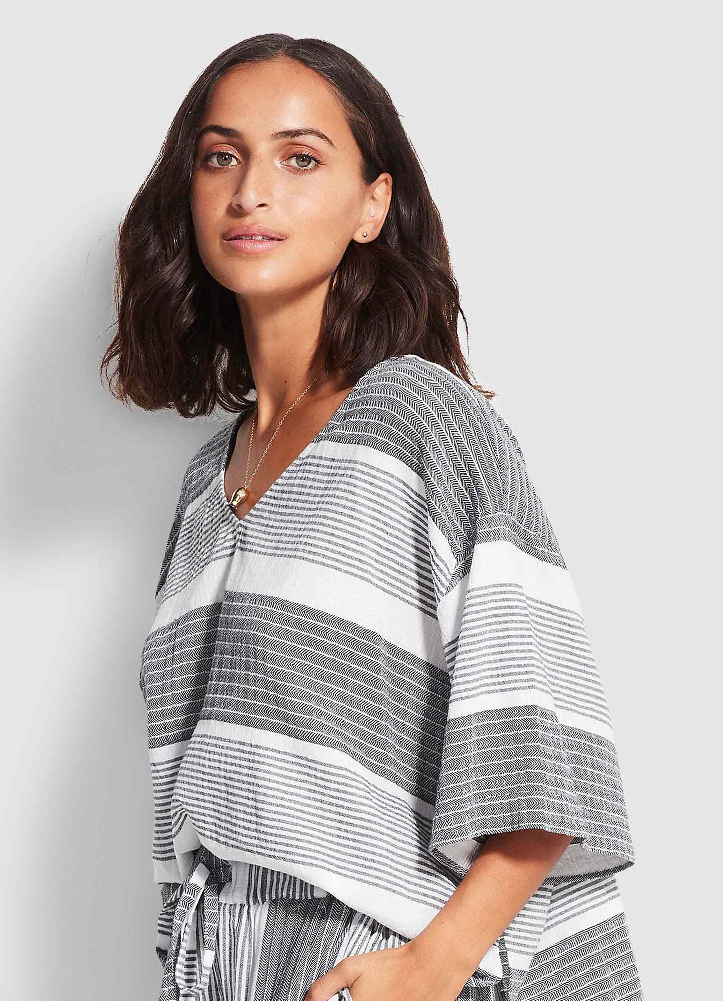  Jacquard Top- Black