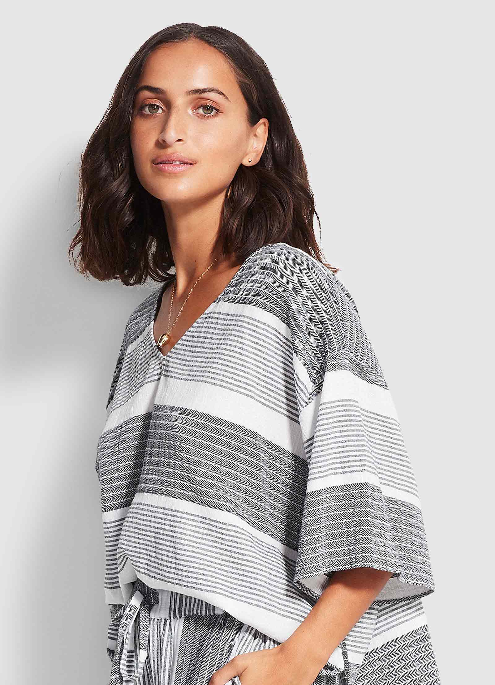  Jacquard Top- Black