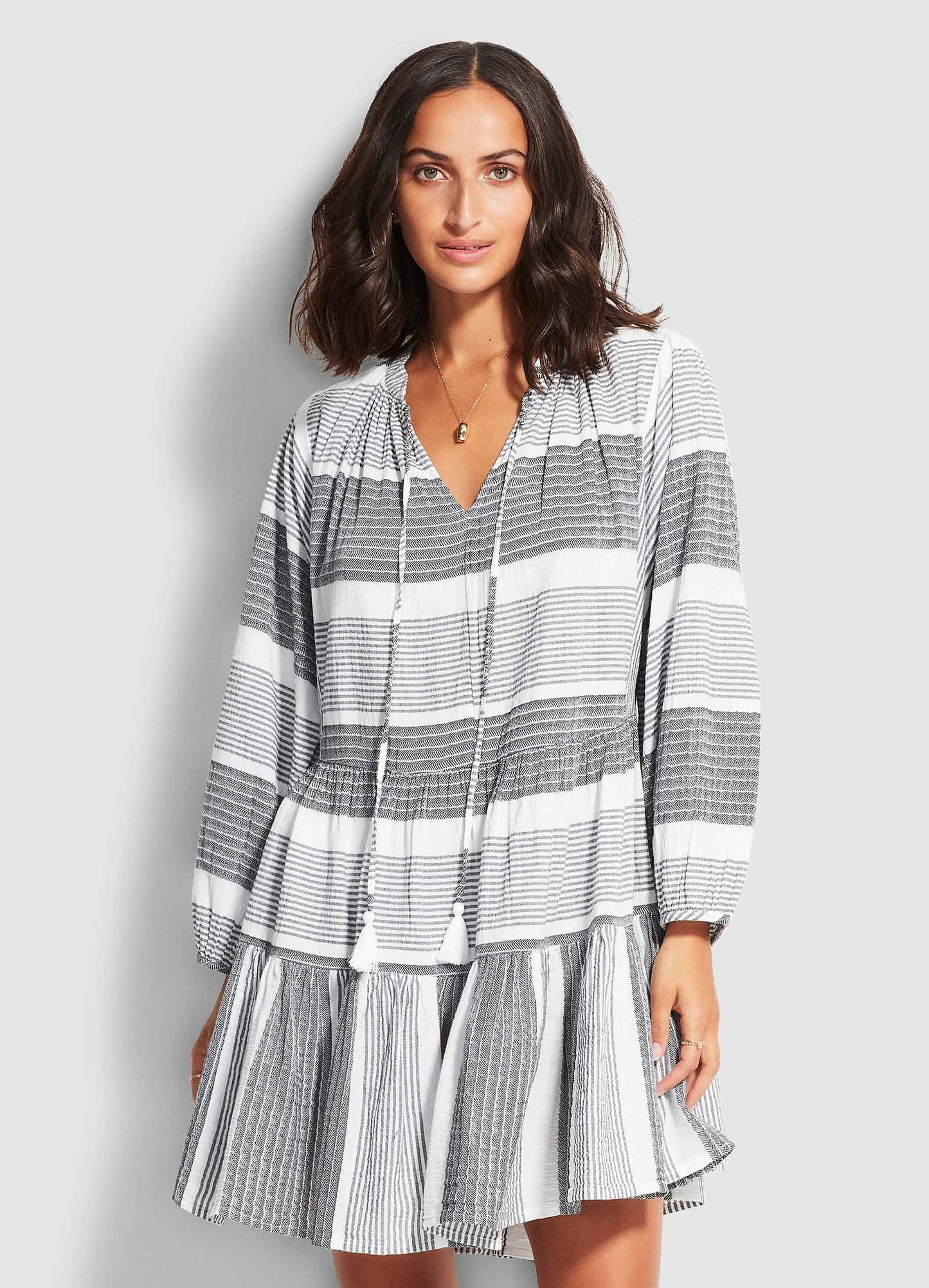  Jacquard Dress- Black