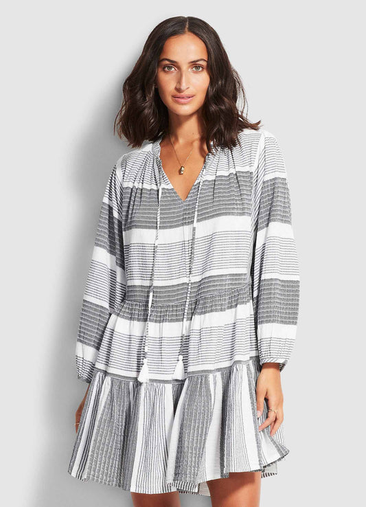  Jacquard Dress- Black